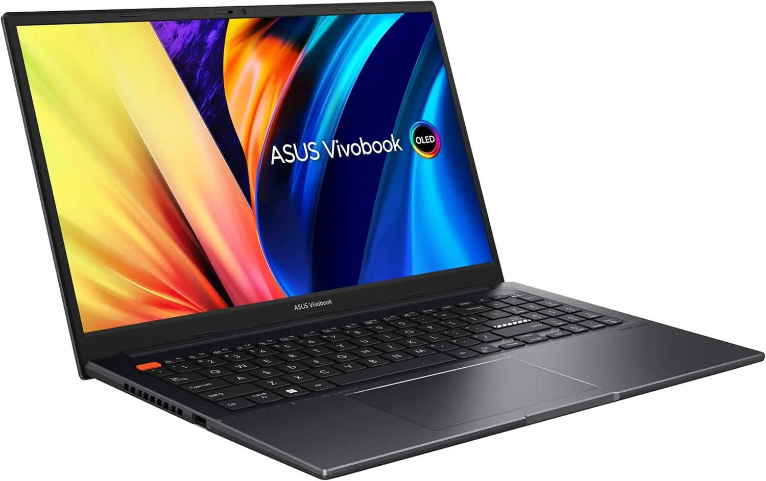 لپ تاپ باریک ASUS VivoBook S 15 OLED، صفحه نمایش 15.6 اینچی FHD OLED، پلتفرم Intel Evo، پردازنده Intel Core i5-12500H، رم 8 گیگابایتی، SSD 512 گیگابایتی، ویندوز 11 هوم، مشکی Indie، K3502ZA-DS51 لپ تاپ باریک ASUS VivoBook S 15 OLED، صفحه نمایش 15.6 اینچی FHD OLED، پلتفرم Intel Evo، پردازنده Intel Core i5-12500H، رم 8 گیگابایتی، SSD 512 گیگابایتی، ویندوز 11 هوم، مشکی Indie، K3502ZA-DS51