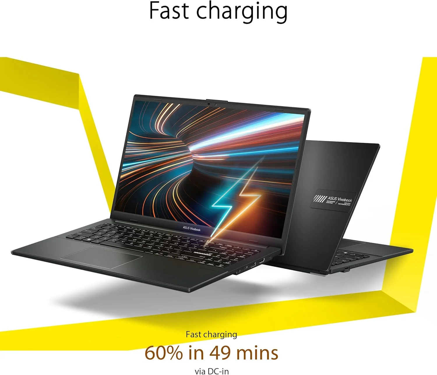لپ تاپ باریک 15.6 اینچی FHD ایسوس Vivobook Go، پردازنده چهار هسته ای AMD Ryzen 3 7320U، رم 8 گیگابایتی DDR5، حافظه SSD 256 گیگابایتی، ویندوز 11 هوم، شارژ سریع، محافظ وب کم، دوام درجه نظامی، مشکی، E1504FA-AB34 لپ تاپ باریک 15.6 اینچی FHD ایسوس Vivobook Go، پردازنده چهار هسته ای AMD Ryzen 3 7320U، رم 8 گیگابایتی DDR5، حافظه SSD 256 گیگابایتی، ویندوز 11 هوم، شارژ سریع، محافظ وب کم، دوام درجه نظامی، مشکی، E1504FA-AB34