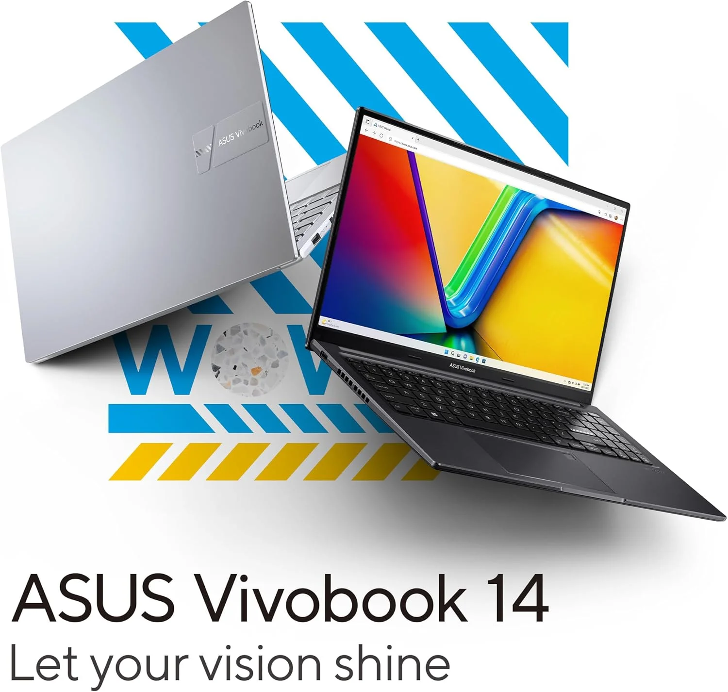 لپ تاپ باریک ASUS Vivobook 14 X1404VA-NK114W (آبی آرام)، پردازنده i5-1355U، رم 8 گیگابایت، حافظه SSD 512 گیگابایت PCIE G3، گرافیک Intel UMA، ویندوز 11 هوم، صفحه نمایش 14 اینچی، وب کم HD، حسگر اثر انگشت، کیبورد با نور پس زمینه انگلیسی-عربی لپ تاپ باریک ASUS Vivobook 14 X1404VA-NK114W (آبی آرام)، پردازنده i5-1355U، رم 8 گیگابایت، حافظه SSD 512 گیگابایت PCIE G3، گرافیک Intel UMA، ویندوز 11 هوم، صفحه نمایش 14 اینچی، وب کم HD، حسگر اثر انگشت، کیبورد با نور پس زمینه انگلیسی-عربی