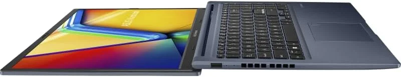 لپ تاپ ASUS Vivobook 15، صفحه نمایش 15.6 اینچی FHD IPS، پردازنده Intel Core i5-13420H، رم 16 گیگابایتی، SSD 512 گیگابایتی، گرافیک Intel UHD، صفحه کلید ENG/ARB Chiclet، ویندوز 11 هوم، آبی آرام