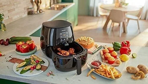 سرخ کن بدون روغن فیلیپس مدل Essential Air Fryer XL HD9260/91، مشکی، 2 سال گارانتی - نسخه امارات