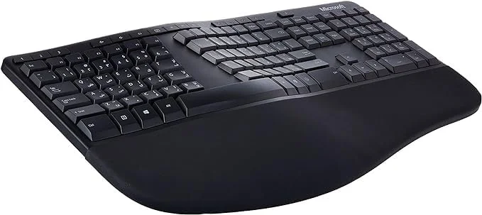 مایکروسافت MS Ergonomic Desktop Win32 پورت USB عربی Hdwr مشکی