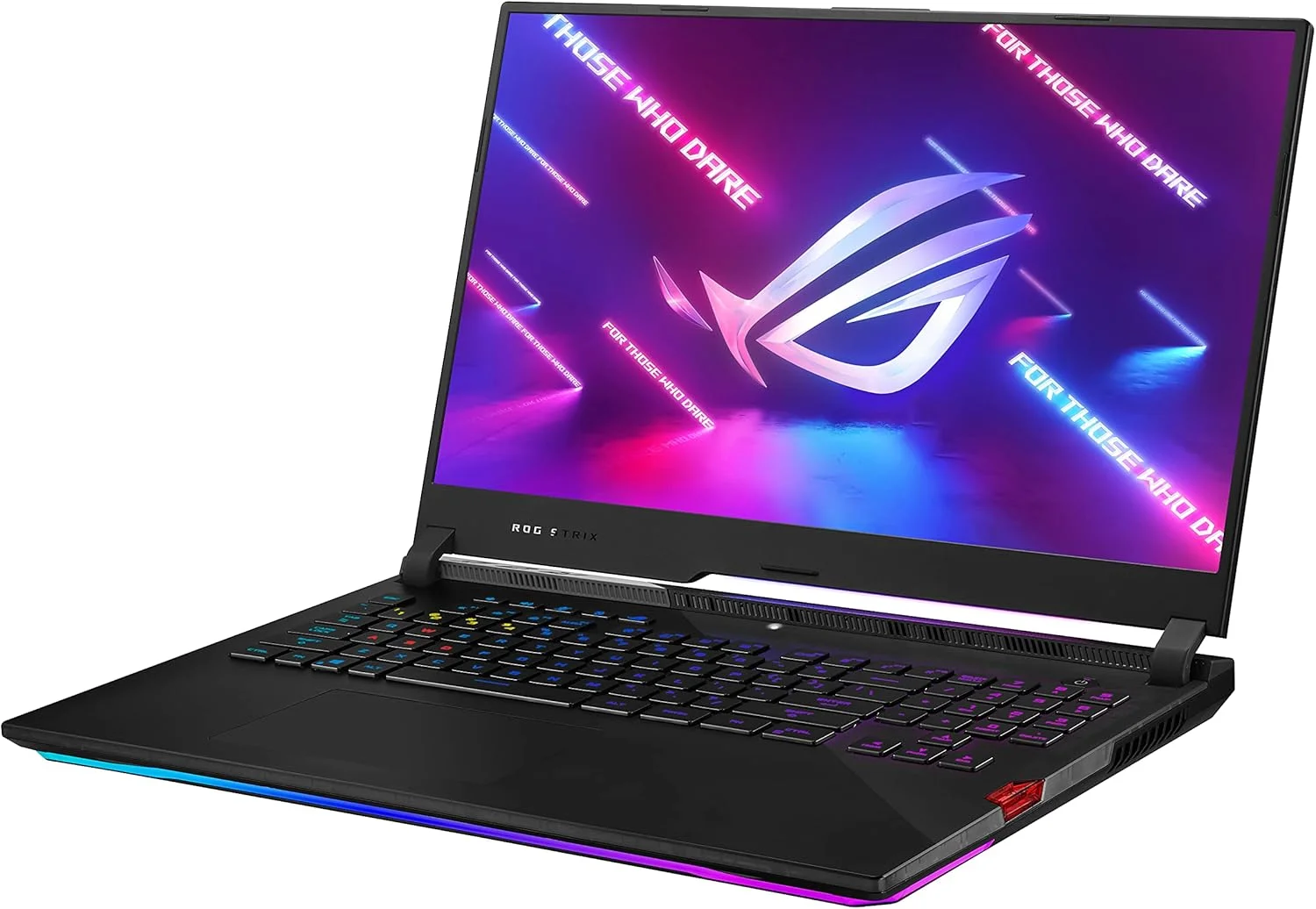 لپ تاپ گیمینگ ایسوس ROG Strix Scar 17، صفحه نمایش 17.3 اینچی 360 هرتز FHD IPS، پردازنده AMD Ryzen 9 5900HX، رم 64 گیگابایتی DDR4، حافظه SSD 1 ترابایتی، کارت گرافیک NVIDIA GeForce RTX 3080، کیبورد اپتی-مکانیکال RGB با نورپردازی مجزا برای هر کلید، ویندوز 10 پرو