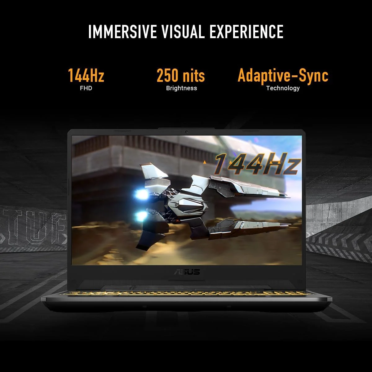لپ تاپ گیمینگ ایسوس TUF Gaming A15، صفحه نمایش 15.6 اینچی FHD 144Hz، NVIDIA® GeForce RTX™ 3050، AMD Ryzen™ 5 7535HS، 8 گیگابایت DDR5، 512 گیگابایت PCIe® Gen4 NVMe™ SSD، Wi-Fi 6، ویندوز 11، FA506NC-ES51 لپ تاپ گیمینگ ایسوس TUF Gaming A15، صفحه نمایش 15.6 اینچی FHD 144Hz، NVIDIA® GeForce RTX™ 3050، AMD Ryzen™ 5 7535HS، 8 گیگابایت DDR5، 512 گیگابایت PCIe® Gen4 NVMe™ SSD، Wi-Fi 6، ویندوز 11، FA506NC-ES51