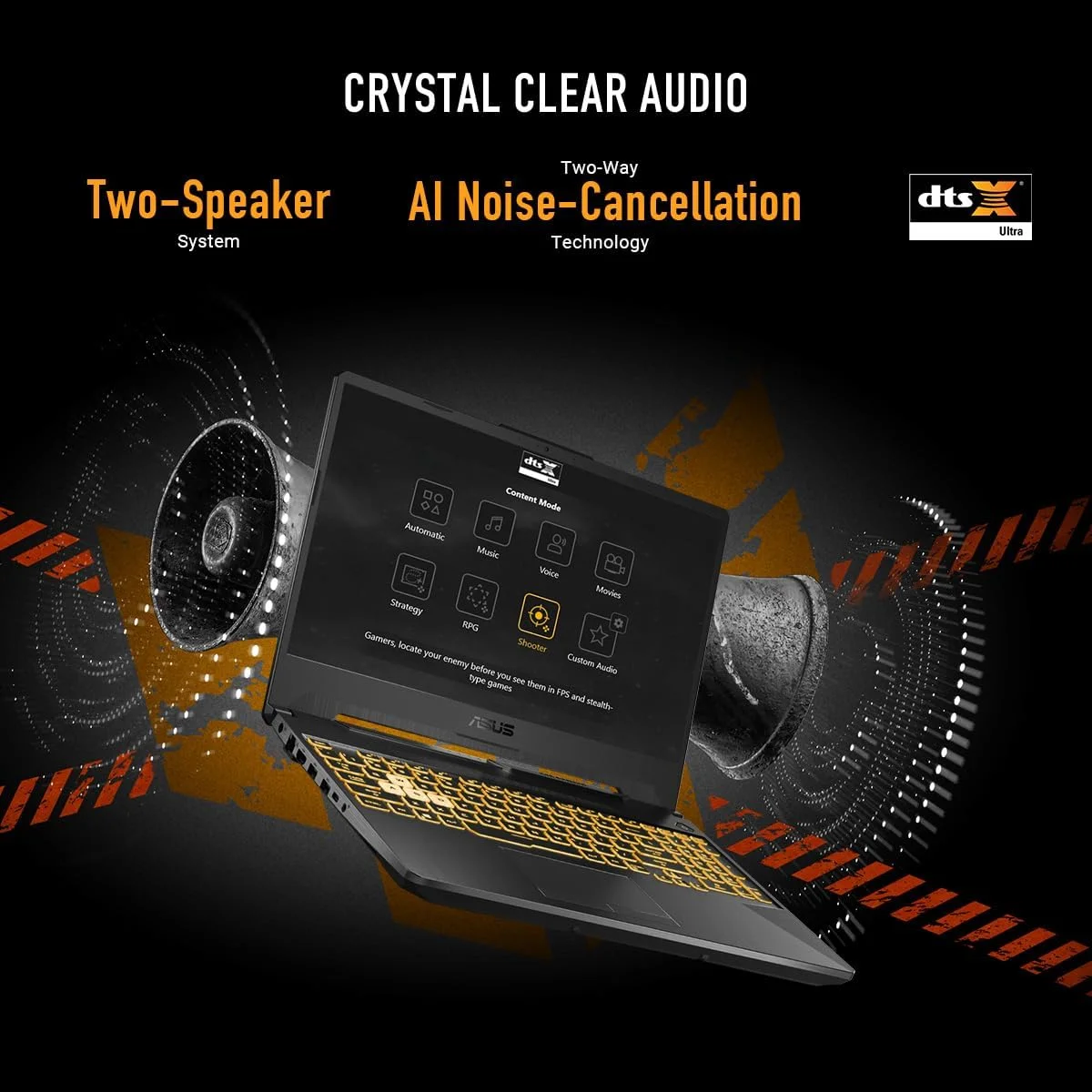 لپ تاپ گیمینگ ایسوس TUF Gaming A15، صفحه نمایش 15.6 اینچی FHD 144Hz، NVIDIA® GeForce RTX™ 3050، AMD Ryzen™ 5 7535HS، 8 گیگابایت DDR5، 512 گیگابایت PCIe® Gen4 NVMe™ SSD، Wi-Fi 6، ویندوز 11، FA506NC-ES51 لپ تاپ گیمینگ ایسوس TUF Gaming A15، صفحه نمایش 15.6 اینچی FHD 144Hz، NVIDIA® GeForce RTX™ 3050، AMD Ryzen™ 5 7535HS، 8 گیگابایت DDR5، 512 گیگابایت PCIe® Gen4 NVMe™ SSD، Wi-Fi 6، ویندوز 11، FA506NC-ES51