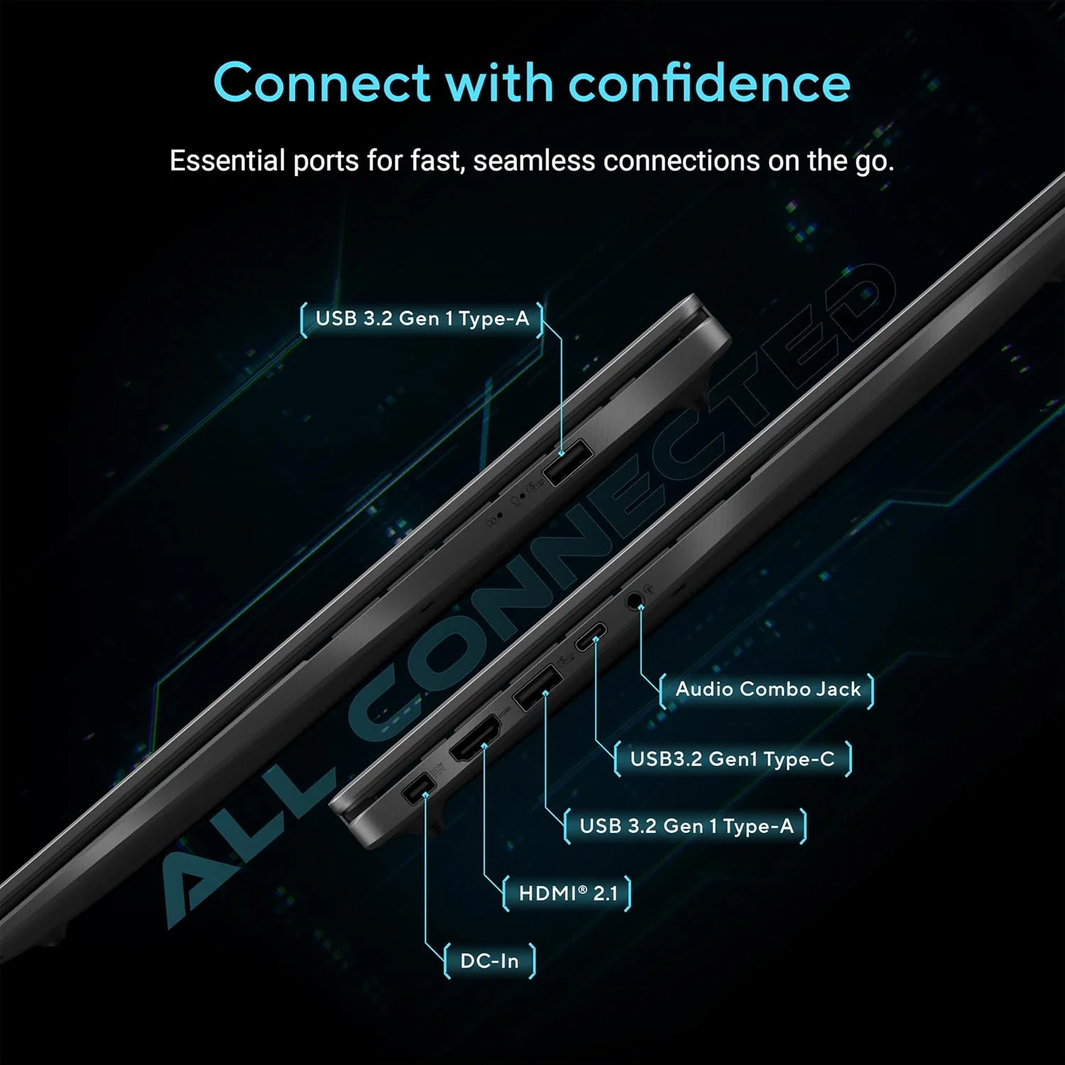 لپ تاپ گیمینگ ASUS V16، صفحه نمایش 16 اینچی WUXGA 144 هرتز، پردازنده Intel Core 7 240H، کارت گرافیک NVIDIA GeForce RTX 3050، حافظه 16 گیگابایتی، حافظه ذخیره سازی 512 گیگابایتی، ویندوز 11، مشکی مات، V3607VJ-DS76