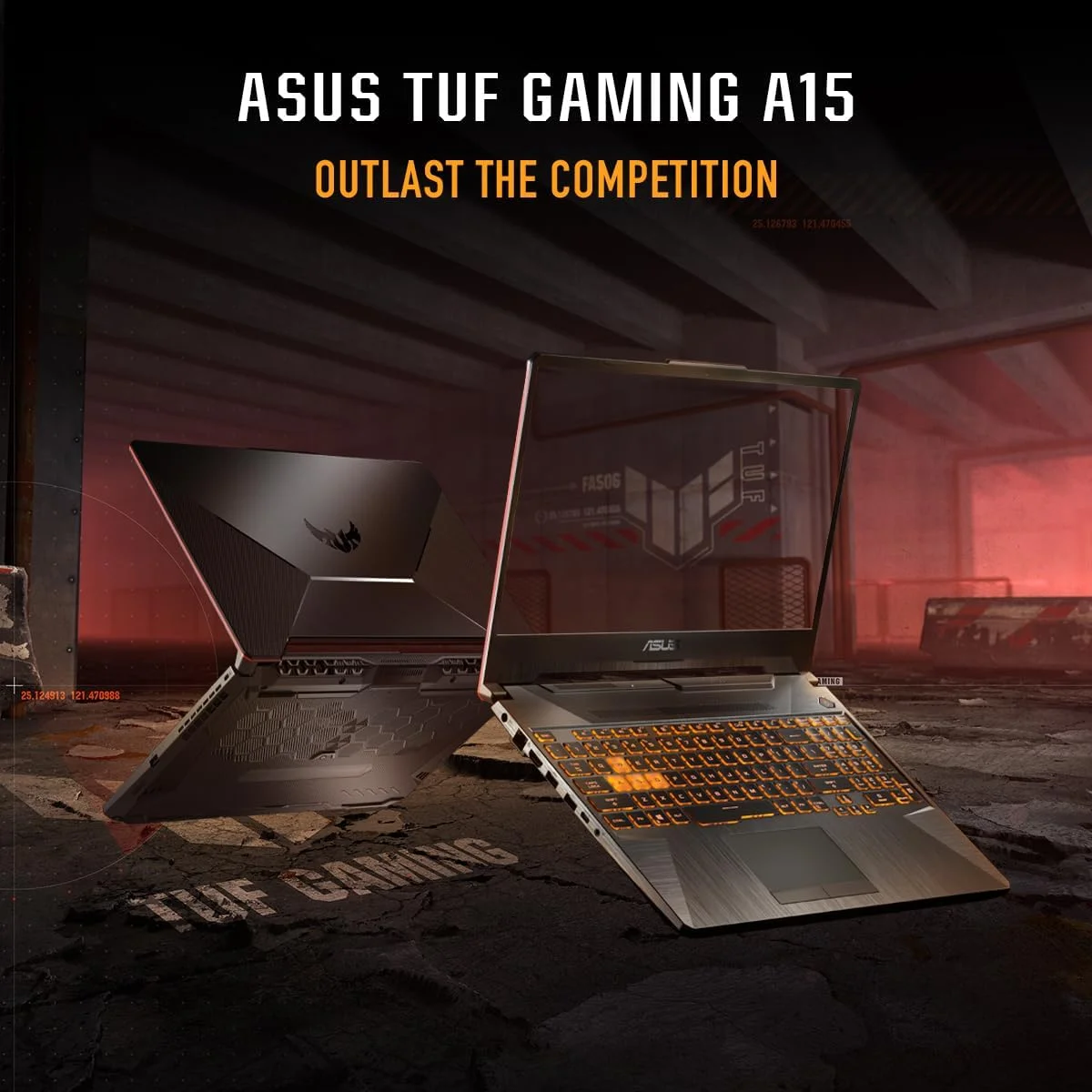 لپ تاپ گیمینگ ایسوس TUF Gaming A15 FA506NCR-HN007W، AMD Ryzen™ 7 7435HS، NVIDIA® GeForce RTX™ 3050، حافظه گرافیکی 4 گیگابایت، 8 گیگابایت، 512 گیگابایت، 15.6 اینچ، ویندوز هوم، کیبورد انگلیسی-عربی، مشکی گرافیت، دوشاخه برق 2 پین