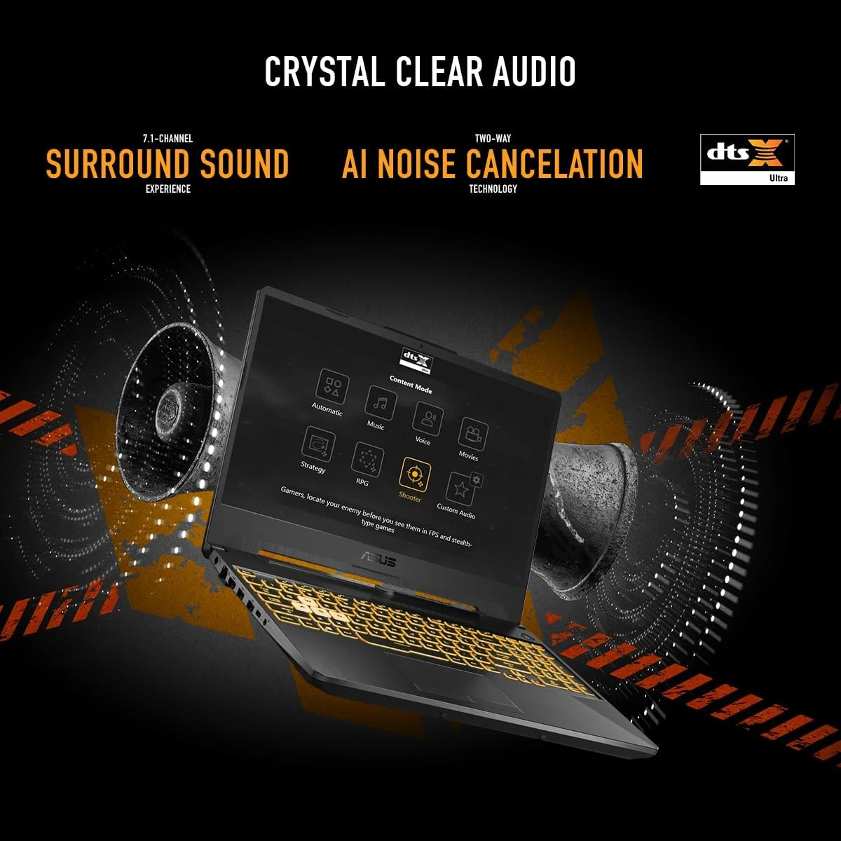 لپ تاپ گیمینگ ایسوس TUF Gaming A15 FA506NCR-HN007W، AMD Ryzen™ 7 7435HS، NVIDIA® GeForce RTX™ 3050، حافظه گرافیکی 4 گیگابایت، 8 گیگابایت، 512 گیگابایت، 15.6 اینچ، ویندوز هوم، کیبورد انگلیسی-عربی، مشکی گرافیت، دوشاخه برق 2 پین