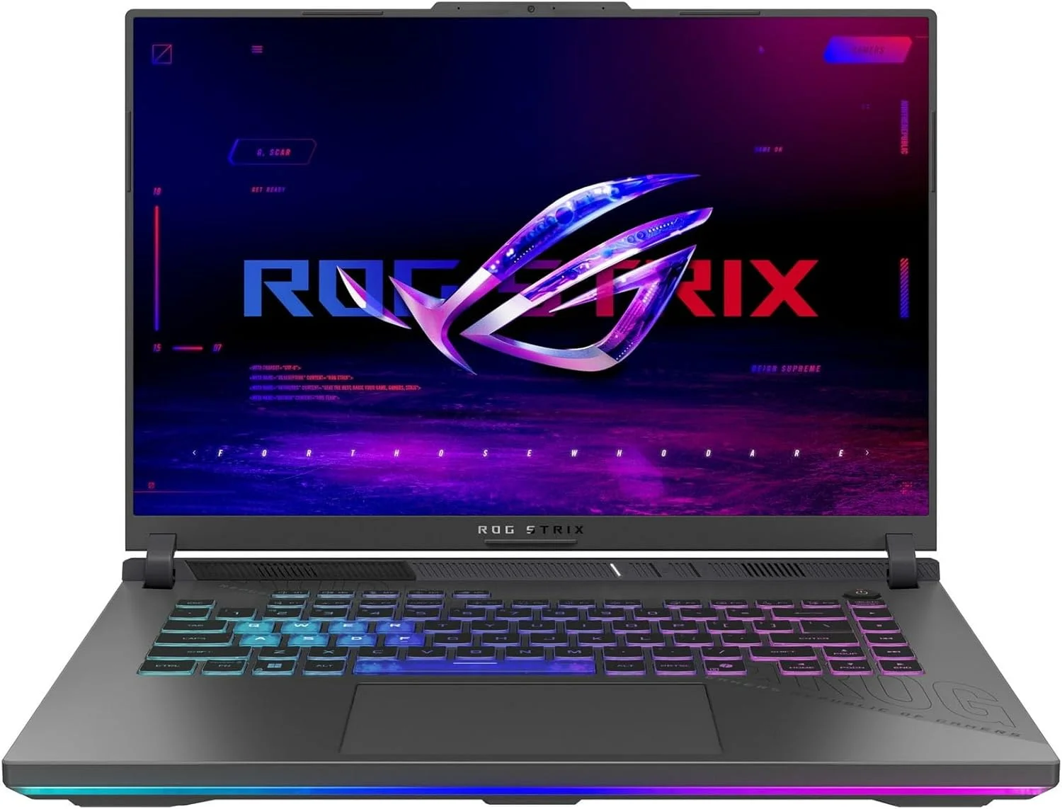 لپ تاپ گیمینگ ASUS 2025 | ROG Strix G16 | AMD 16-Core Ryzen 9 9955HX | NVIDIA GeForce RTX 5060 | 32GB DDR5 | 4TB SSD | 16" 1920x1200 165Hz | Win11 Pro - Wi-Fi 6E - BT 5.3 - RGB Backlit KB - Gray