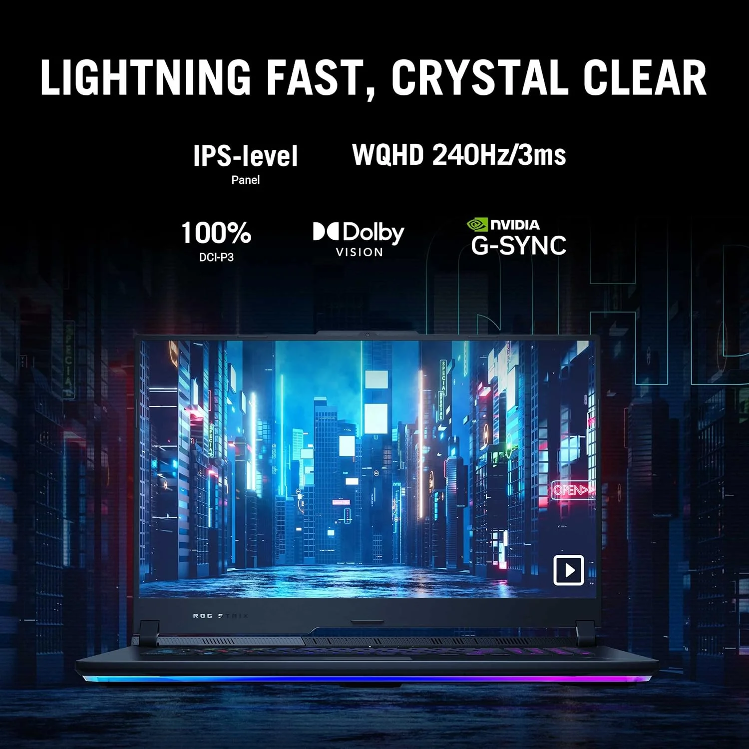لپ تاپ گیمینگ ایسوس ROG Strix SCAR 17 G733PZ-LL048W مشکی مات، R9 7945HX، 32 گیگابایت رم، 1 ترابایت SSD پرسرعت، NV RTX4080، ویندوز 11 هوم، صفحه نمایش 17.3 اینچ WQHD (2560 x 1440) 16:9، 240 هرتز، وب کم HD، کیبورد RGB انگلیسی-عربی لپ تاپ گیمینگ ایسوس ROG Strix SCAR 17 G733PZ-LL048W مشکی مات، R9 7945HX، 32 گیگابایت رم، 1 ترابایت SSD پرسرعت، NV RTX4080، ویندوز 11 هوم، صفحه نمایش 17.3 اینچ WQHD (2560 x 1440) 16:9، 240 هرتز، وب کم HD، کیبورد RGB انگلیسی-عربی