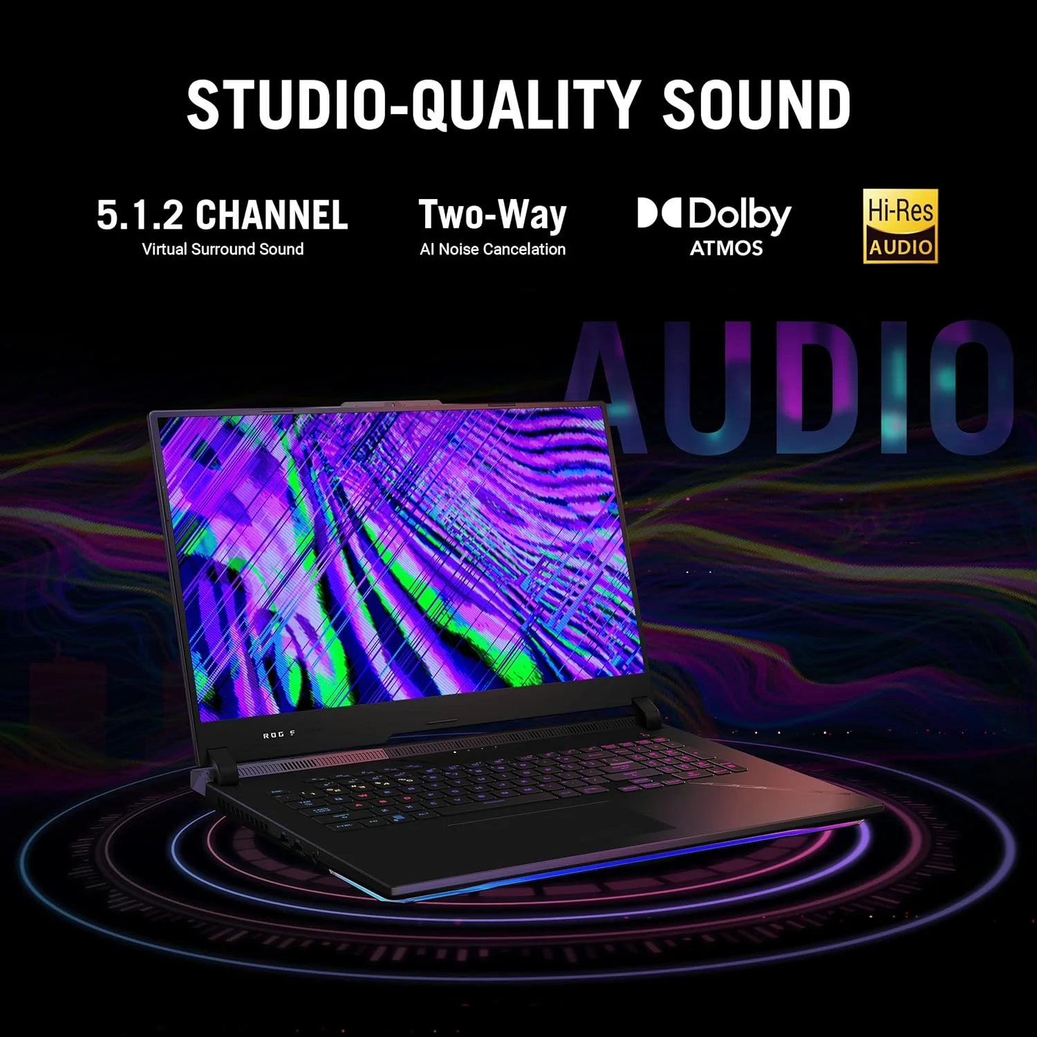 لپ تاپ گیمینگ ایسوس ROG Strix SCAR 17 G733PZ-LL048W مشکی مات، R9 7945HX، 32 گیگابایت رم، 1 ترابایت SSD پرسرعت، NV RTX4080، ویندوز 11 هوم، صفحه نمایش 17.3 اینچ WQHD (2560 x 1440) 16:9، 240 هرتز، وب کم HD، کیبورد RGB انگلیسی-عربی لپ تاپ گیمینگ ایسوس ROG Strix SCAR 17 G733PZ-LL048W مشکی مات، R9 7945HX، 32 گیگابایت رم، 1 ترابایت SSD پرسرعت، NV RTX4080، ویندوز 11 هوم، صفحه نمایش 17.3 اینچ WQHD (2560 x 1440) 16:9، 240 هرتز، وب کم HD، کیبورد RGB انگلیسی-عربی