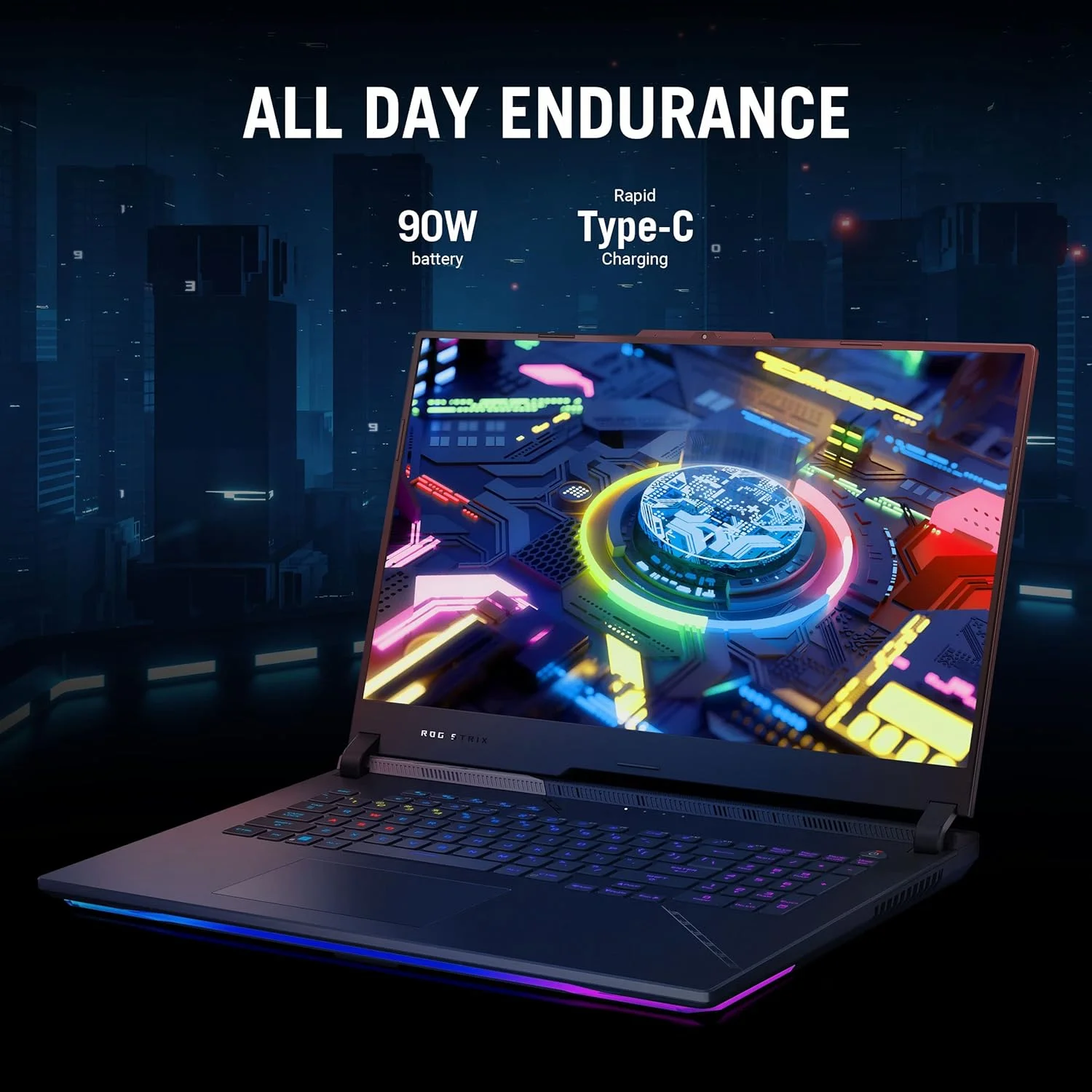 لپ تاپ گیمینگ ایسوس ROG Strix SCAR 17 G733PZ-LL048W مشکی مات، R9 7945HX، 32 گیگابایت رم، 1 ترابایت SSD پرسرعت، NV RTX4080، ویندوز 11 هوم، صفحه نمایش 17.3 اینچ WQHD (2560 x 1440) 16:9، 240 هرتز، وب کم HD، کیبورد RGB انگلیسی-عربی لپ تاپ گیمینگ ایسوس ROG Strix SCAR 17 G733PZ-LL048W مشکی مات، R9 7945HX، 32 گیگابایت رم، 1 ترابایت SSD پرسرعت، NV RTX4080، ویندوز 11 هوم، صفحه نمایش 17.3 اینچ WQHD (2560 x 1440) 16:9، 240 هرتز، وب کم HD، کیبورد RGB انگلیسی-عربی