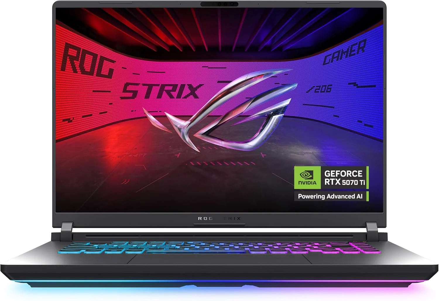 لپ تاپ گیمینگ ایسوس ROG Strix G16 (2025) G615 | NVIDIA RTX 5070Ti 12GB | Intel Core Ultra 7 255HX | 32GB RAM | 1TB SSD | صفحه نمایش 16 اینچی 165 هرتز (1920x1200) | Win11 Home [G615LR-RV052W]