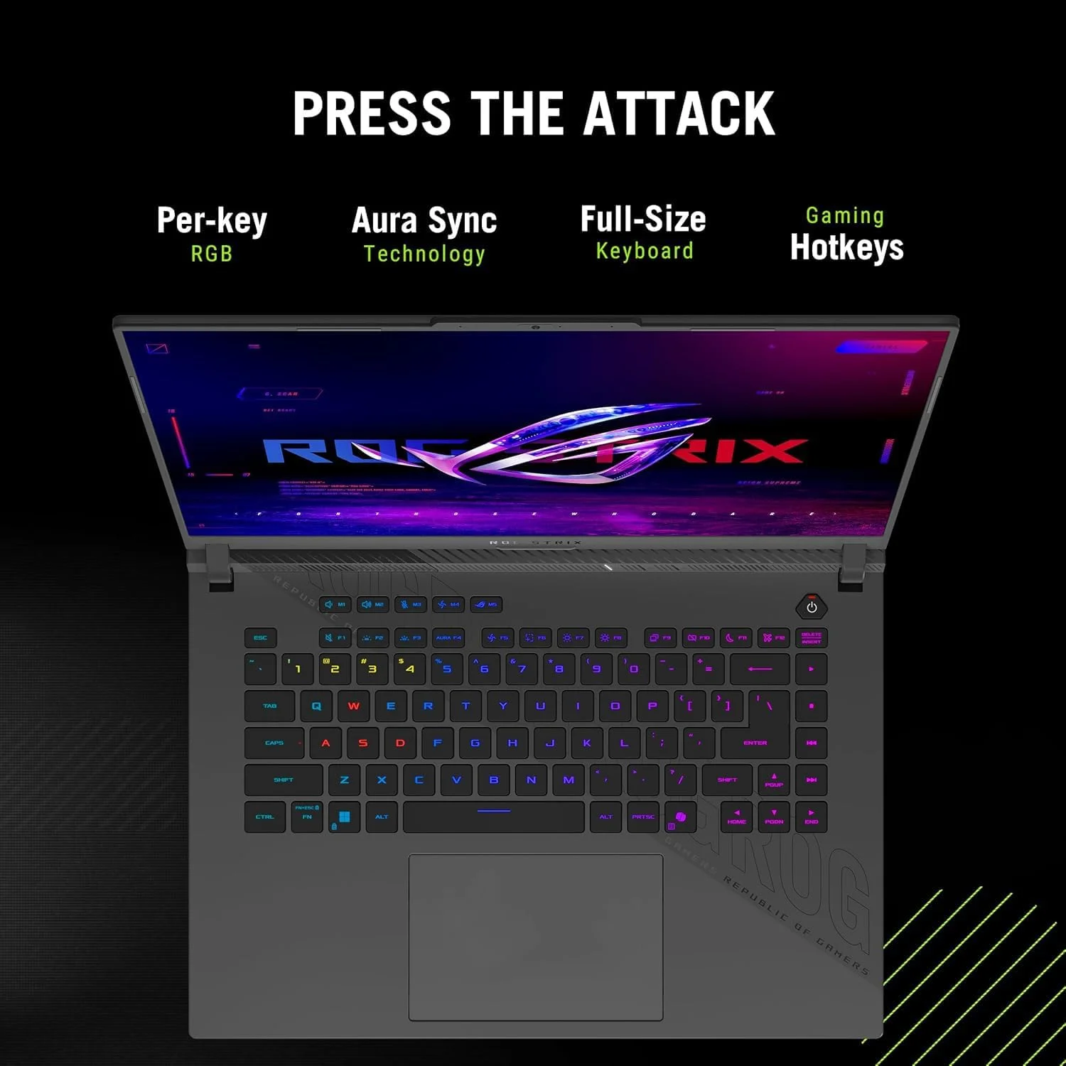 لپ تاپ گیمینگ ASUS 2025 ROG Strix G16، نمایشگر 16 اینچی FHD 165 هرتز، پردازنده 16 هسته ای AMD Ryzen 9 8940HX، کارت گرافیک RTX 5070 Ti (TGP 140W)، MUX Switch، ویندوز 11، همراه با پد ماوس (64 گیگابایت رم | 1 ترابایت PCIe SSD) لپ تاپ گیمینگ ASUS 2025 ROG Strix G16، نمایشگر 16 اینچی FHD 165 هرتز، پردازنده 16 هسته ای AMD Ryzen 9 8940HX، کارت گرافیک RTX 5070 Ti (TGP 140W)، MUX Switch، ویندوز 11، همراه با پد ماوس (64 گیگابایت رم | 1 ترابایت PCIe SSD)