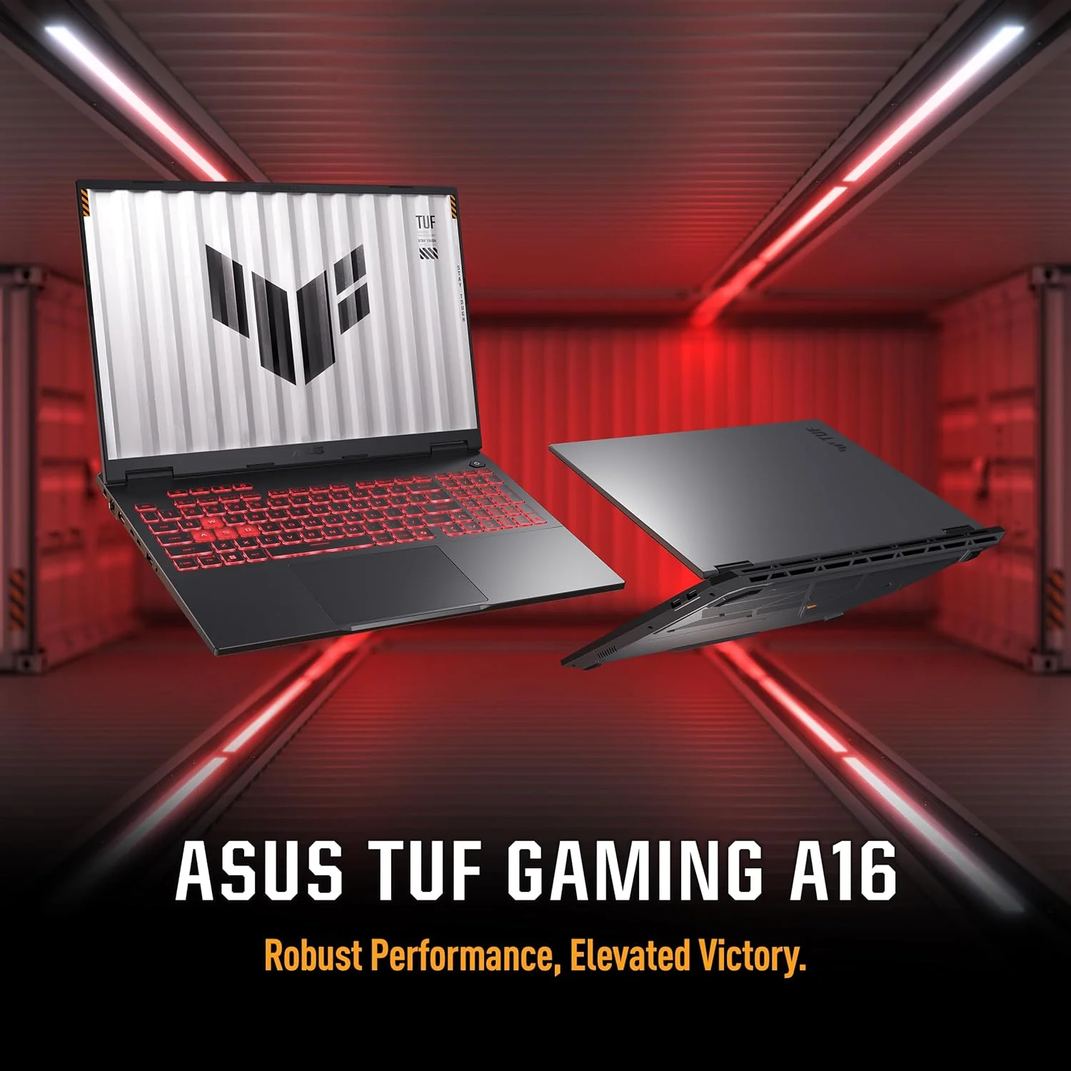 لپ تاپ گیمینگ ایسوس TUF Gaming A16 | NVIDIA RTX 5070 8GB | AMD Ryzen 9 8940HX | 16 گیگابایت رم | 1 ترابایت SSD | صفحه نمایش 16 اینچی 165 هرتز 2.5K (2560 x 1600, WQXGA) | ویندوز 11 هوم [FA608PP-G1S161W]