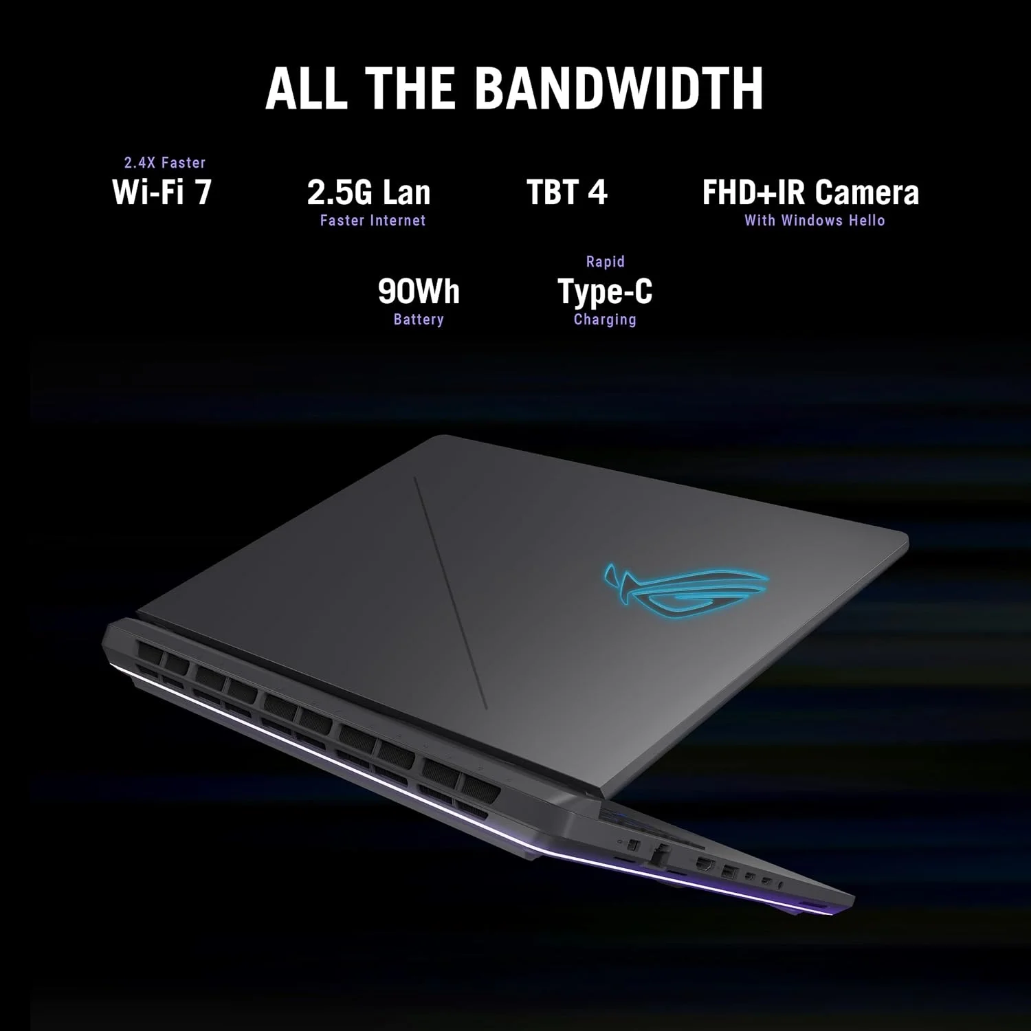 لپ تاپ گیمینگ ایسوس ROG Strix G16 (2025)، نمایشگر 16 اینچی ROG Nebula با نسبت تصویر 16:10، رزولوشن 2.5K، نرخ تازه سازی 240 هرتز/3 میلی ثانیه، پردازنده گرافیکی لپ تاپ NVIDIA® GeForce RTX™ 5070، پردازنده Intel® Core™ Ultra 9 275HX، رم 32 گیگابایتی DDR5، حافظه SSD 2 ترابایتی Gen 4، Wi-Fi 7، ویندوز 11 پرو لپ تاپ گیمینگ ایسوس ROG Strix G16 (2025)، نمایشگر 16 اینچی ROG Nebula با نسبت تصویر 16:10، رزولوشن 2.5K، نرخ تازه سازی 240 هرتز/3 میلی ثانیه، پردازنده گرافیکی لپ تاپ NVIDIA® GeForce RTX™ 5070، پردازنده Intel® Core™ Ultra 9 275HX، رم 32 گیگابایتی DDR5، حافظه SSD 2 ترابایتی Gen 4، Wi-Fi 7، ویندوز 11 پرو