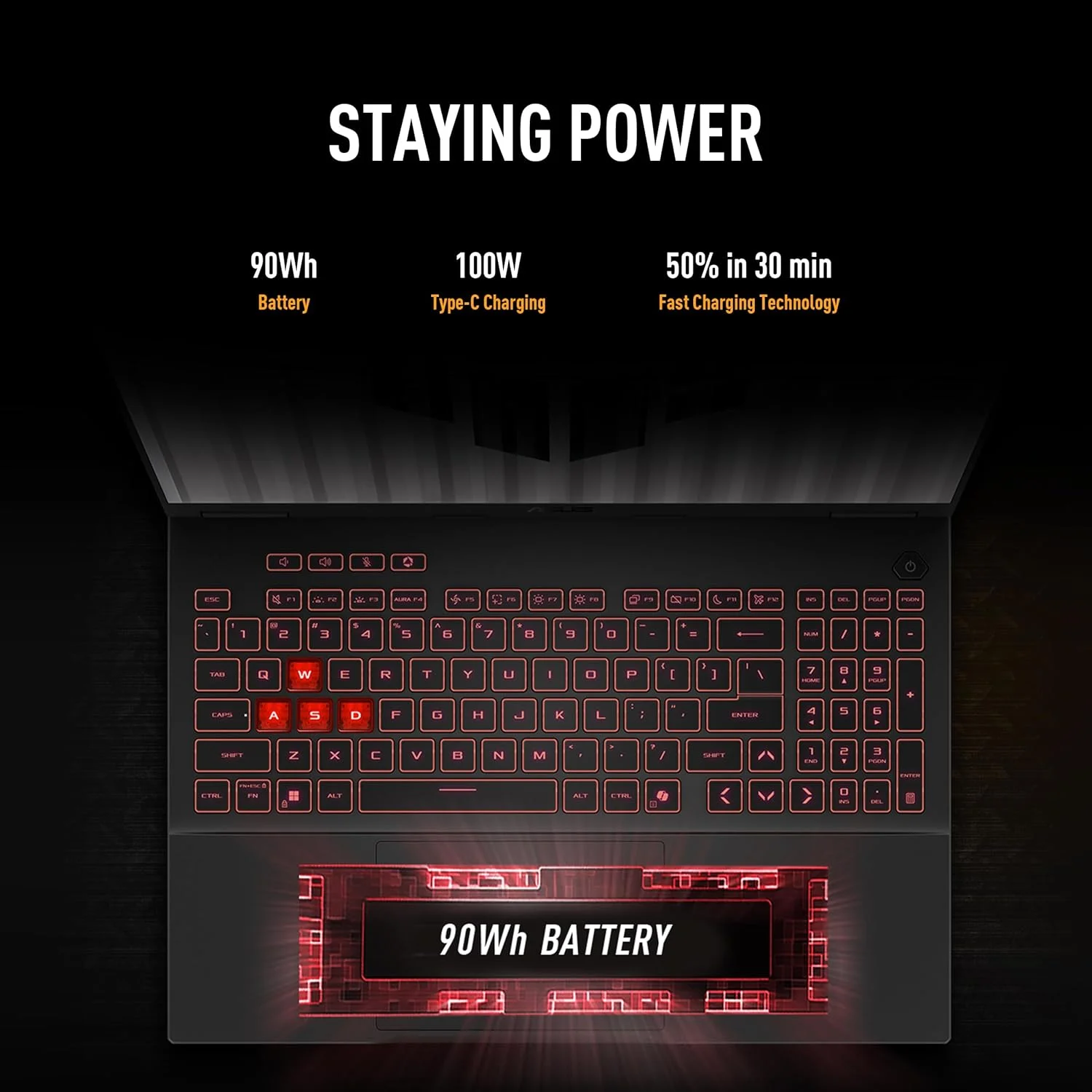 لپ تاپ گیمینگ ایسوس TUF Gaming A16 | NVIDIA RTX 5070 8GB | AMD Ryzen 9 8940HX | 16 گیگابایت رم | 1 ترابایت SSD | صفحه نمایش 16 اینچی 165 هرتز 2.5K (2560 x 1600, WQXGA) | ویندوز 11 هوم [FA608PP-G1S161W]