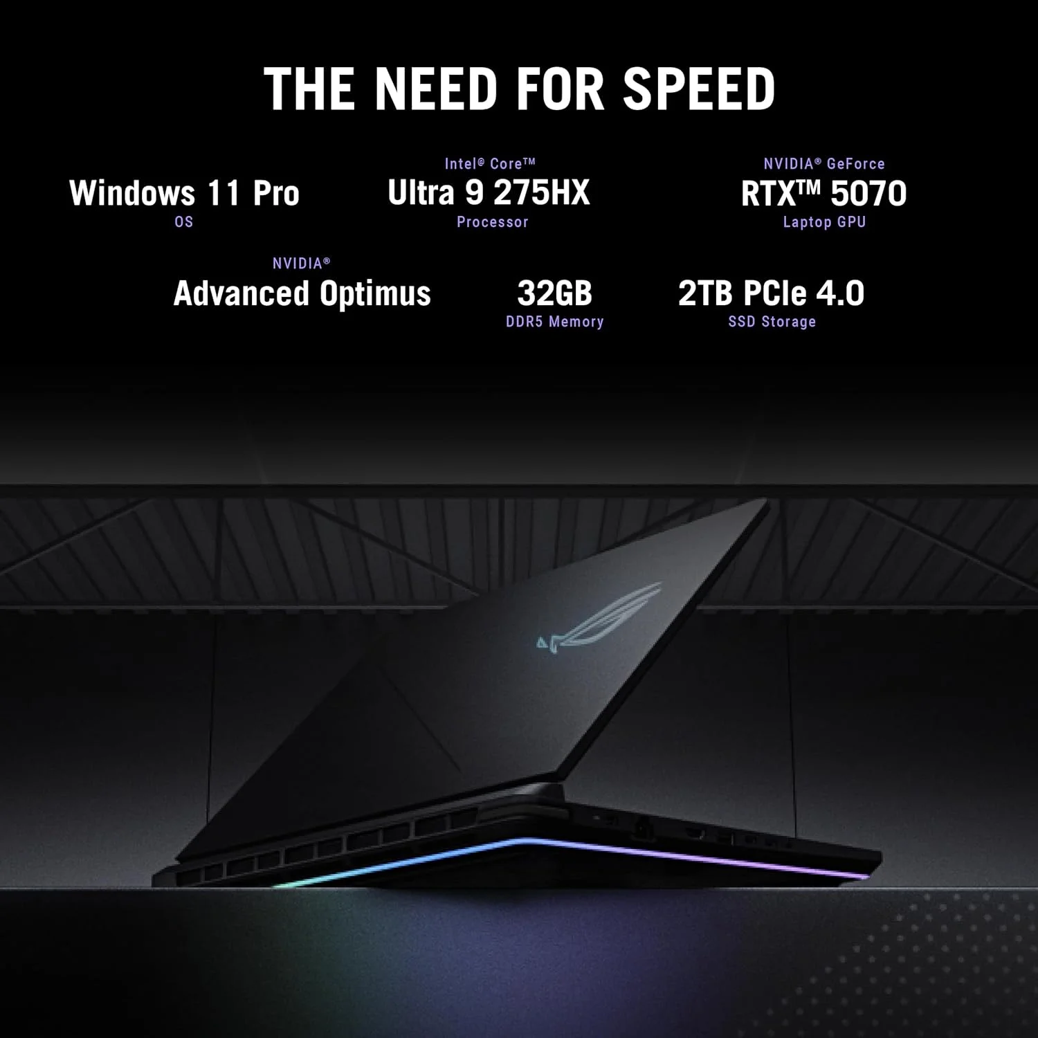 لپ تاپ گیمینگ ایسوس ROG Strix G16 (2025)، نمایشگر 16 اینچی ROG Nebula با نسبت تصویر 16:10، رزولوشن 2.5K، نرخ تازه سازی 240 هرتز/3 میلی ثانیه، پردازنده گرافیکی لپ تاپ NVIDIA® GeForce RTX™ 5070، پردازنده Intel® Core™ Ultra 9 275HX، رم 32 گیگابایتی DDR5، حافظه SSD 2 ترابایتی Gen 4، Wi-Fi 7، ویندوز 11 پرو لپ تاپ گیمینگ ایسوس ROG Strix G16 (2025)، نمایشگر 16 اینچی ROG Nebula با نسبت تصویر 16:10، رزولوشن 2.5K، نرخ تازه سازی 240 هرتز/3 میلی ثانیه، پردازنده گرافیکی لپ تاپ NVIDIA® GeForce RTX™ 5070، پردازنده Intel® Core™ Ultra 9 275HX، رم 32 گیگابایتی DDR5، حافظه SSD 2 ترابایتی Gen 4، Wi-Fi 7، ویندوز 11 پرو