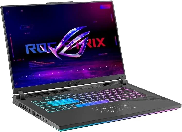 لپ تاپ گیمینگ ایسوس ROG Strix G16 (2023)، نمایشگر 16 اینچی Nebula با نسبت تصویر 16:10 و رزولوشن QHD 240Hz، کارت گرافیک GeForce RTX 4050، پردازنده Intel Core i9-13980HX، حافظه رم 16 گیگابایتی DDR5، حافظه SSD 1 ترابایتی PCIe، Wi-Fi 6E، ویندوز 11، G614JU-ES94 لپ تاپ گیمینگ ایسوس ROG Strix G16 (2023)، نمایشگر 16 اینچی Nebula با نسبت تصویر 16:10 و رزولوشن QHD 240Hz، کارت گرافیک GeForce RTX 4050، پردازنده Intel Core i9-13980HX، حافظه رم 16 گیگابایتی DDR5، حافظه SSD 1 ترابایتی PCIe، Wi-Fi 6E، ویندوز 11، G614JU-ES94
