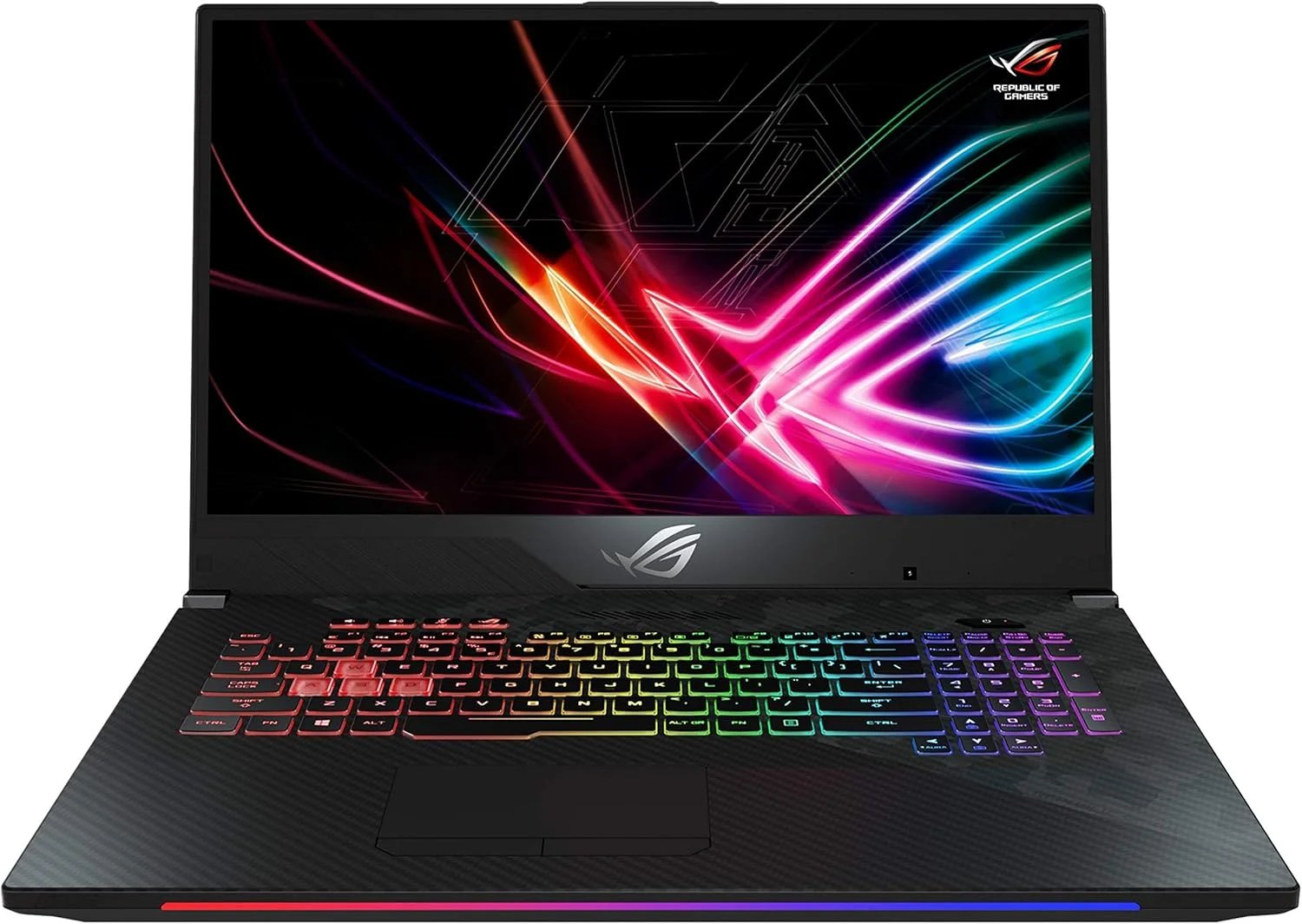 لپ تاپ گیمینگ ایسوس ROG Strix Scar II GL704GW (پردازنده Intel i7-8750H، رم 16 گیگابایت، SSD Nvme 512 گیگابایت، کارت گرافیک NVIDIA RTX 2070 8 گیگابایت، صفحه نمایش 17.3 اینچ Full HD IPS 144Hz 3ms، ویندوز 10)، کامپیوتر نوت بوک گیمر، 17-30.99 اینچ
