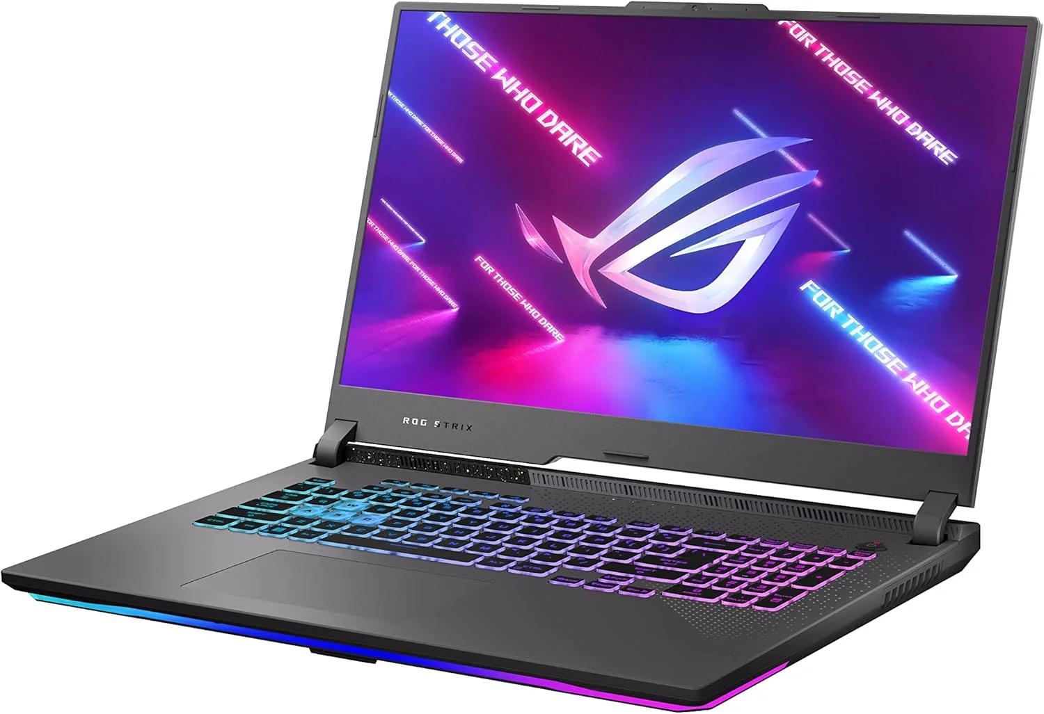 لپ تاپ گیمینگ ایسوس ROG Strix G17 (2023)، صفحه نمایش 17.3 اینچی QHD 240Hz، کارت گرافیک GeForce RTX 4070، پردازنده AMD Ryzen 9 7945HX، رم 16 گیگابایتی DDR5، حافظه SSD 1 ترابایتی PCIe، Wi-Fi 6E، ویندوز 11، G713PI-DS94 خاکستری کسوفی