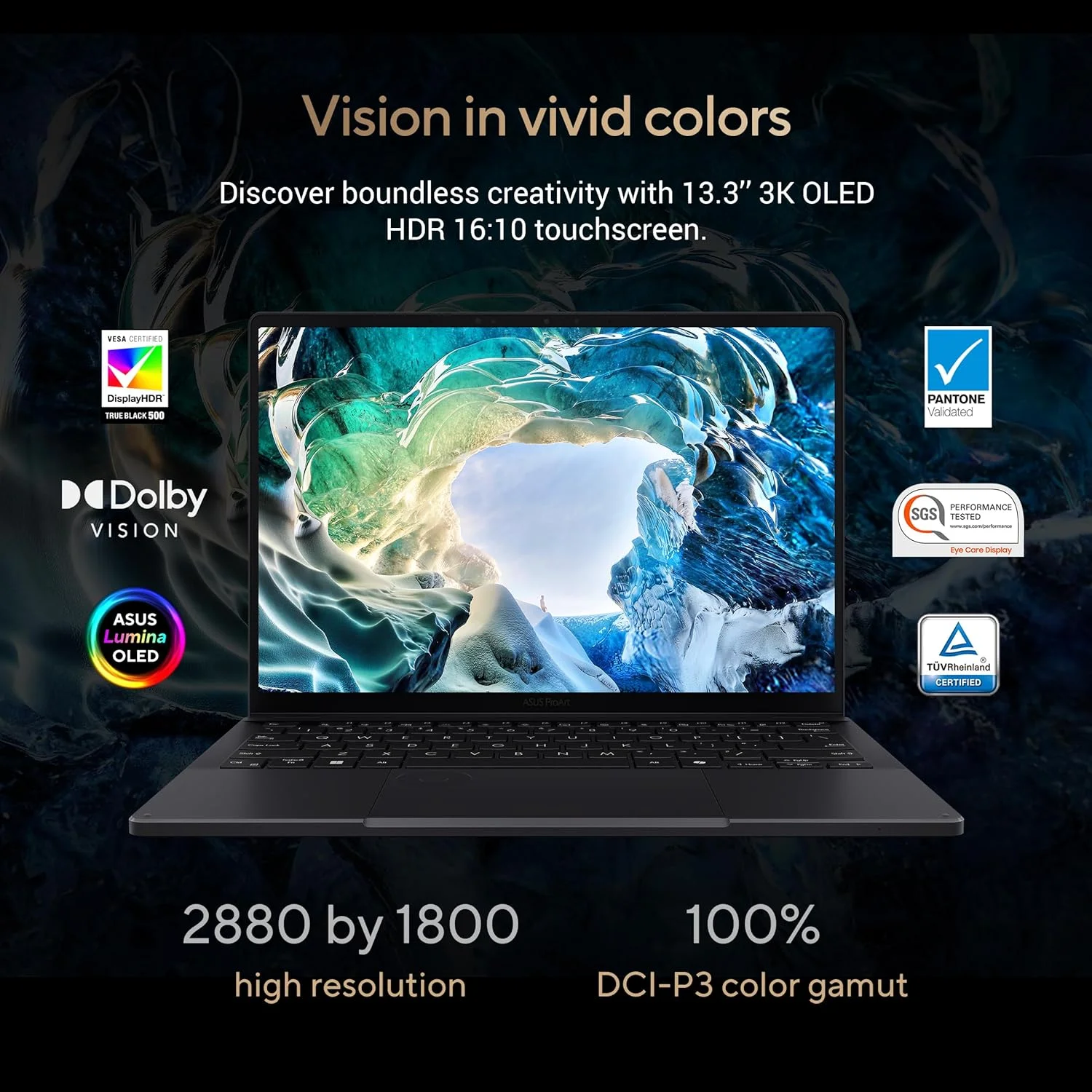لپ تاپ ASUS ProArt PX13 OLED AI مدل HN7306WI-OLED12C32W /AMD Ryzen AI R9-HX370/32GB RAM/2TB SSD/NVIDIA GeForce RTX 4070 8GB DDR6/صفحه نمایش لمسی 13.3 اینچی 3K OLED/ویندوز 11 به همراه کلید Copilot و قلم Stylus - مشکی نانو لپ تاپ ASUS ProArt PX13 OLED AI مدل HN7306WI-OLED12C32W /AMD Ryzen AI R9-HX370/32GB RAM/2TB SSD/NVIDIA GeForce RTX 4070 8GB DDR6/صفحه نمایش لمسی 13.3 اینچی 3K OLED/ویندوز 11 به همراه کلید Copilot و قلم Stylus - مشکی نانو