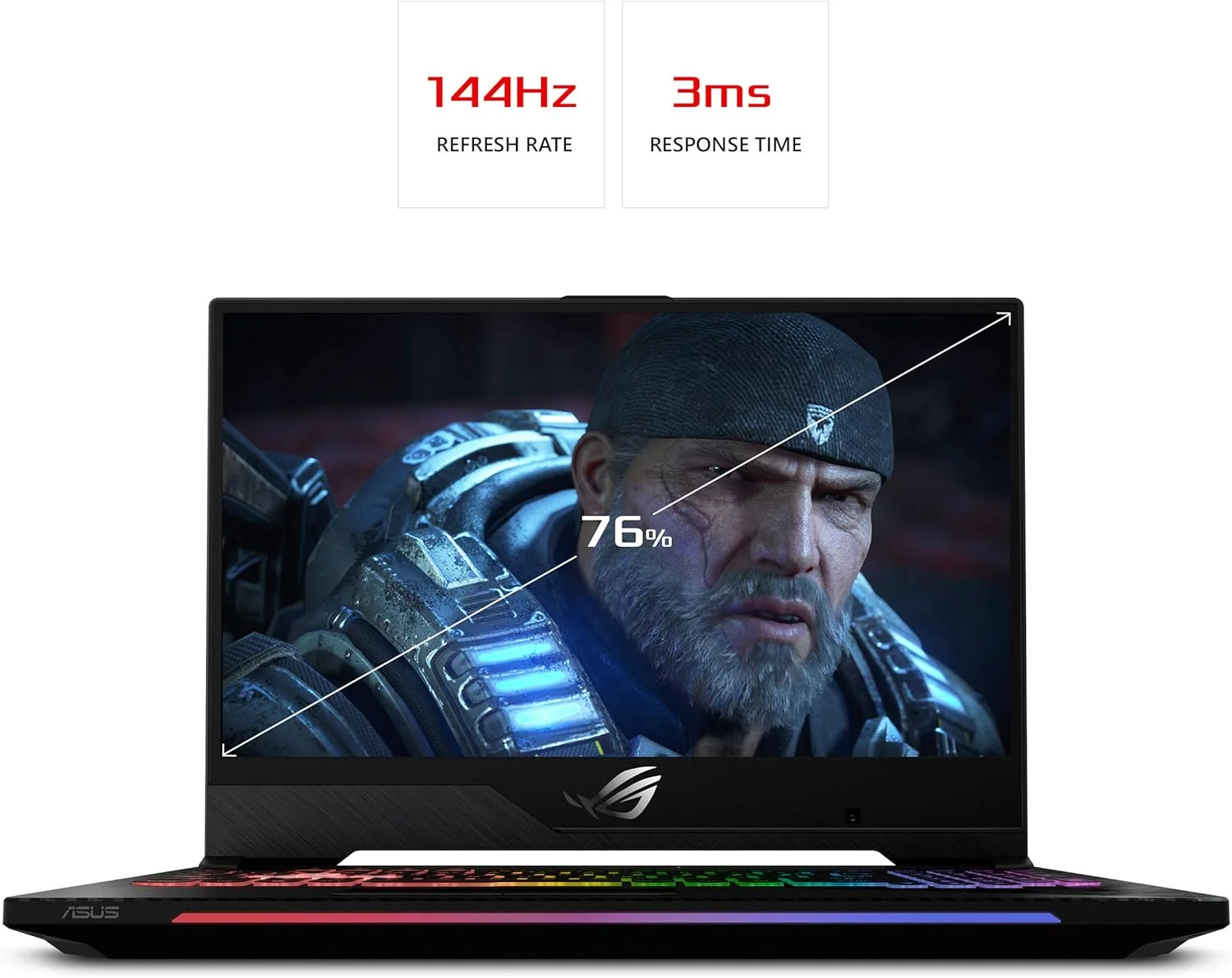 لپ تاپ گیمینگ ایسوس ROG Strix Scar II، صفحه نمایش 15.6 اینچی 144 هرتز IPS-Type Full HD، کارت گرافیک NVIDIA GeForce RTX 2070 8GB، پردازنده Intel Core i7-8750H، رم 16 گیگابایتی DDR4، حافظه SSD 512 گیگابایتی PCIe Nvme، کیبورد RGB، ویندوز 10 - GL504GW-DS74