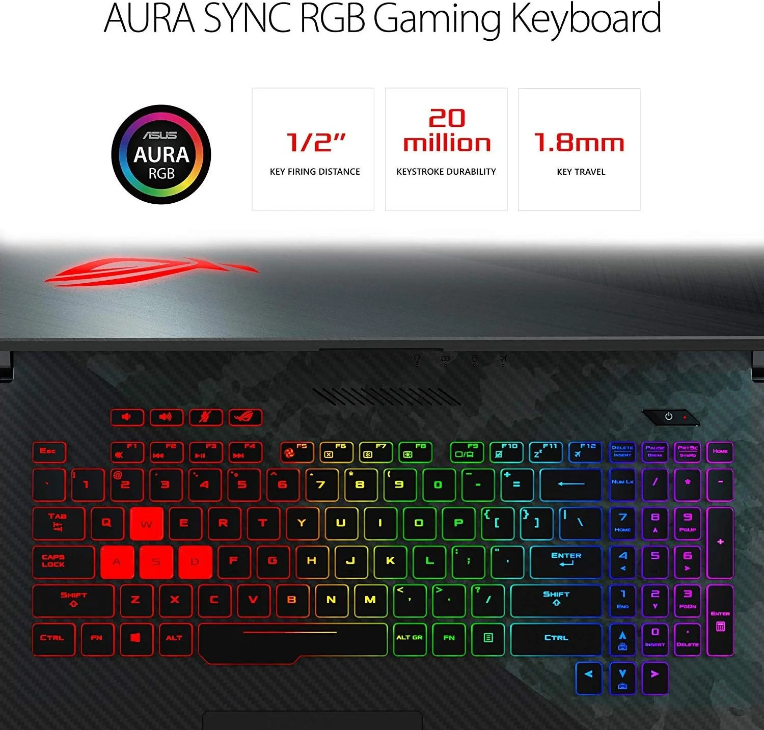 لپ تاپ گیمینگ جدید ASUS ROG Strix Scar II با صفحه نمایش 17.3 اینچی FHD 144Hz IPS | پردازنده 6 هسته ای Intel i7-8750H تا 3.9 گیگاهرتز | 16 گیگابایت رم | 512 گیگابایت SSD + 1 ترابایت HDD | کارت گرافیک NVIDIA GeForce GTX 1060 6GB | کیبورد با نور پس زمینه | ویندوز 10 لپ تاپ گیمینگ جدید ASUS ROG Strix Scar II با صفحه نمایش 17.3 اینچی FHD 144Hz IPS | پردازنده 6 هسته ای Intel i7-8750H تا 3.9 گیگاهرتز | 16 گیگابایت رم | 512 گیگابایت SSD + 1 ترابایت HDD | کارت گرافیک NVIDIA GeForce GTX 1060 6GB | کیبورد با نور پس زمینه | ویندوز 10