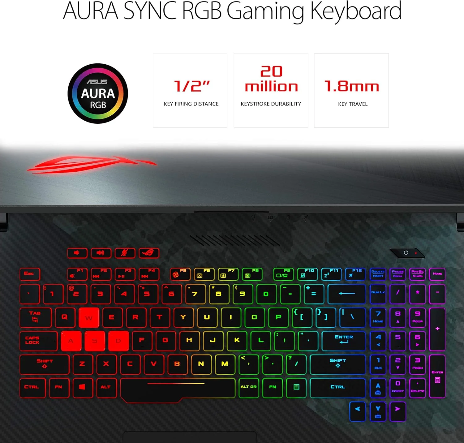 لپ تاپ گیمینگ ایسوس ROG Strix Scar II، صفحه نمایش 17.3 اینچی 144 هرتز IPS-Type FHD، کارت گرافیک NVIDIA GeForce RTX 2070 8GB، پردازنده Intel Core i7-8750H، رم 16 گیگابایتی DDR4، حافظه SSD 512 گیگابایتی PCIe + حافظه SSHD 1 ترابایتی، کیبورد RGB، ویندوز 10 - GL704GW-DS76 لپ تاپ گیمینگ ایسوس ROG Strix Scar II، صفحه نمایش 17.3 اینچی 144 هرتز IPS-Type FHD، کارت گرافیک NVIDIA GeForce RTX 2070 8GB، پردازنده Intel Core i7-8750H، رم 16 گیگابایتی DDR4، حافظه SSD 512 گیگابایتی PCIe + حافظه SSHD 1 ترابایتی، کیبورد RGB، ویندوز 10 - GL704GW-DS76