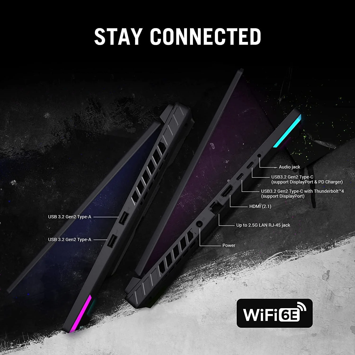 لپ تاپ گیمینگ ایسوس ROG Strix G16 مدل 2023، صفحه نمایش 16.1 اینچی FHD+ 165Hz، پردازنده Core i7-13650HX، رم 16 گیگابایت، حافظه 512 گیگابایت، کارت گرافیک NVIDIA GeForce RTX 4060 8GB، نور پس زمینه RGB، صفحه کلید انگلیسی، ویندوز 11، خاکستری با نقل قول های نئون بازی لپ تاپ گیمینگ ایسوس ROG Strix G16 مدل 2023، صفحه نمایش 16.1 اینچی FHD+ 165Hz، پردازنده Core i7-13650HX، رم 16 گیگابایت، حافظه 512 گیگابایت، کارت گرافیک NVIDIA GeForce RTX 4060 8GB، نور پس زمینه RGB، صفحه کلید انگلیسی، ویندوز 11، خاکستری با نقل قول های نئون بازی