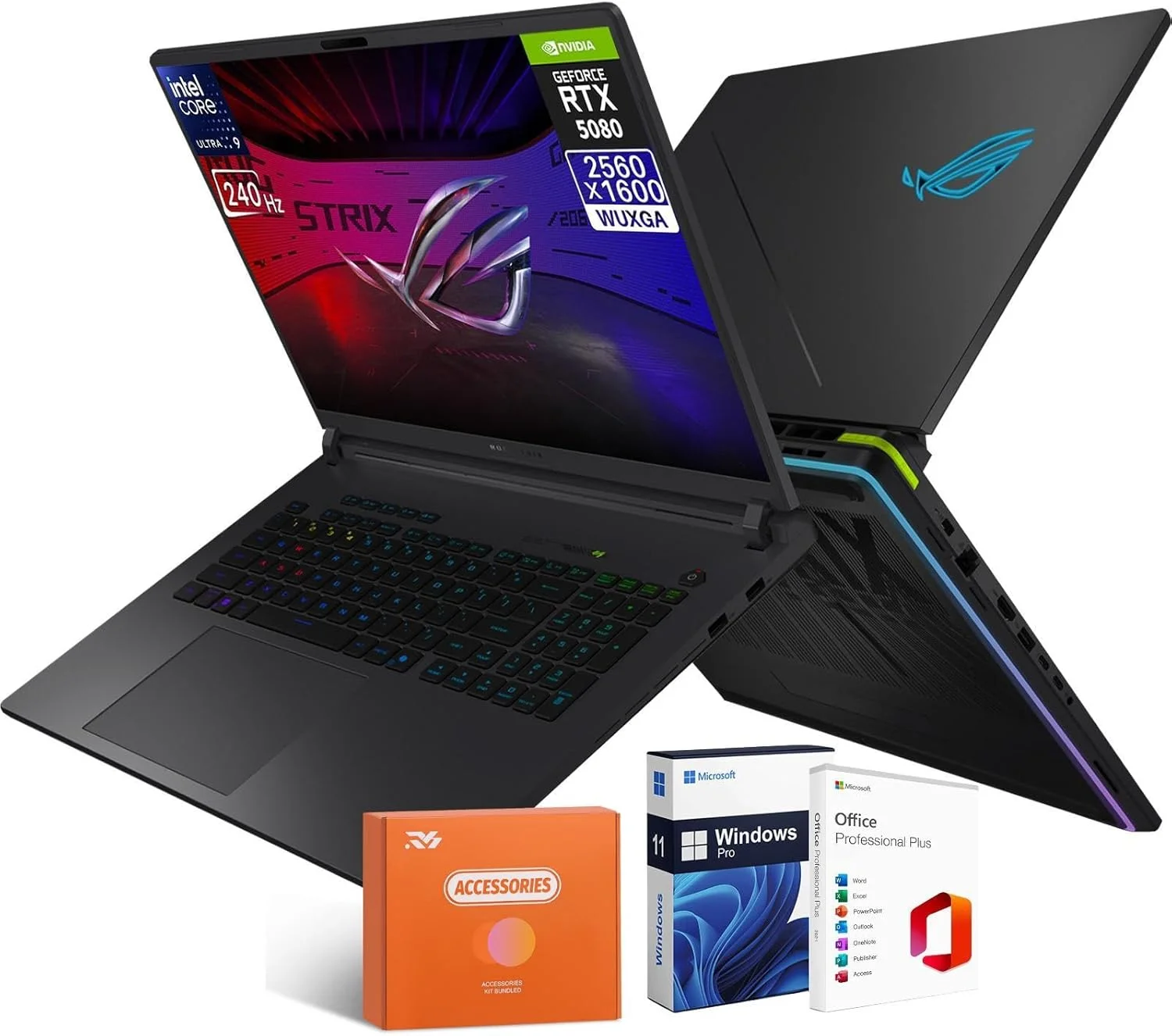 لپ تاپ گیمینگ ایسوس ROG Strix G18 (2025)، کارت گرافیک NVIDIA RTX 5080 16GB GDDR7، پردازنده Intel Ultra 9 275HX، نمایشگر ممتاز Rog Nebula 2.5K 240Hz، وای فای 7، رم 64 گیگابایتی DDR5، حافظه SSD 4 ترابایتی، ویندوز 11 پرو و لایسنس آفیس