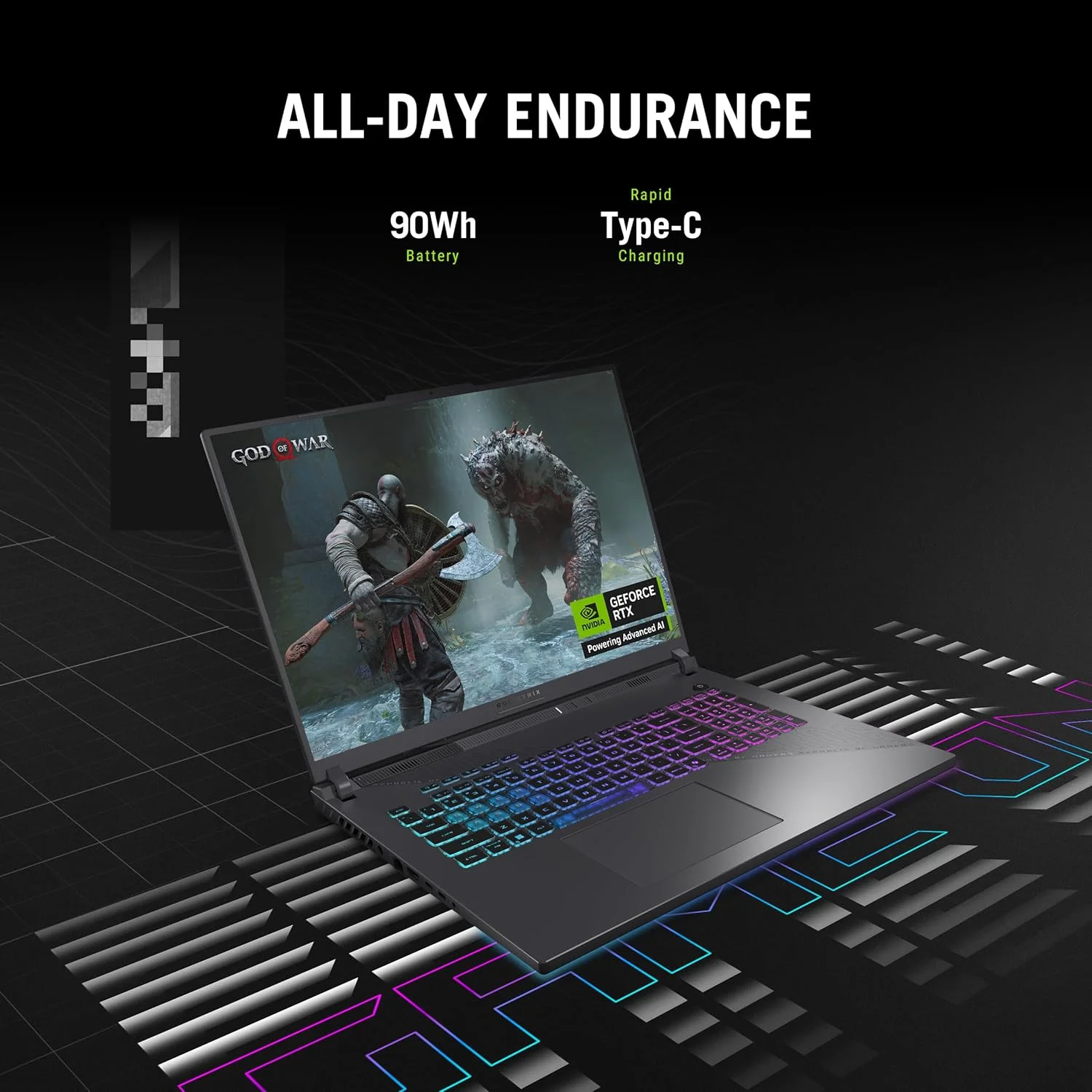 لپ تاپ گیمینگ 18 اینچی ASUS ROG Strix G18 ROG Nebula Display 2.5K 240Hz 3ms با پردازنده AMD Ryzen 9 8940HX، رم 16 گیگابایتی، حافظه SSD 1 ترابایتی و کارت گرافیک NVIDIA GeForce RTX 5070 - خاکستری Eclipse لپ تاپ گیمینگ 18 اینچی ASUS ROG Strix G18 ROG Nebula Display 2.5K 240Hz 3ms با پردازنده AMD Ryzen 9 8940HX، رم 16 گیگابایتی، حافظه SSD 1 ترابایتی و کارت گرافیک NVIDIA GeForce RTX 5070 - خاکستری Eclipse
