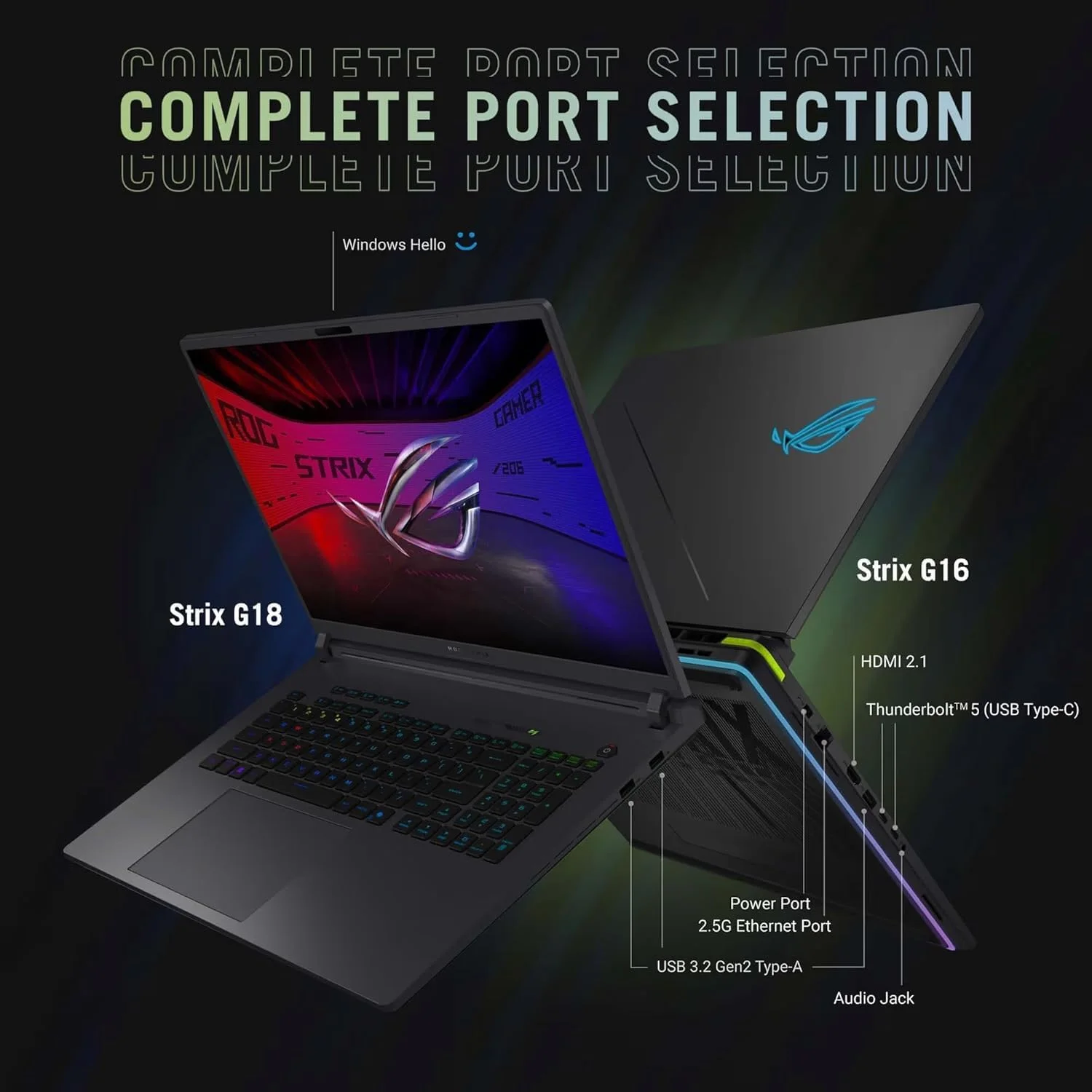 لپ تاپ گیمینگ ایسوس ROG Strix G18 (2025)، NVIDIA RTX 5080 16GB GDDR7، Intel Ultra 9 275HX، نمایشگر ممتاز Rog Nebula با کیفیت 2.5K 240Hz، WiFi 7، رم 64 گیگابایتی DDR5، حافظه SSD 4 ترابایتی، ویندوز 11 پرو و لایسنس آفیس لپ تاپ گیمینگ ایسوس ROG Strix G18 (2025)، NVIDIA RTX 5080 16GB GDDR7، Intel Ultra 9 275HX، نمایشگر ممتاز Rog Nebula با کیفیت 2.5K 240Hz، WiFi 7، رم 64 گیگابایتی DDR5، حافظه SSD 4 ترابایتی، ویندوز 11 پرو و لایسنس آفیس