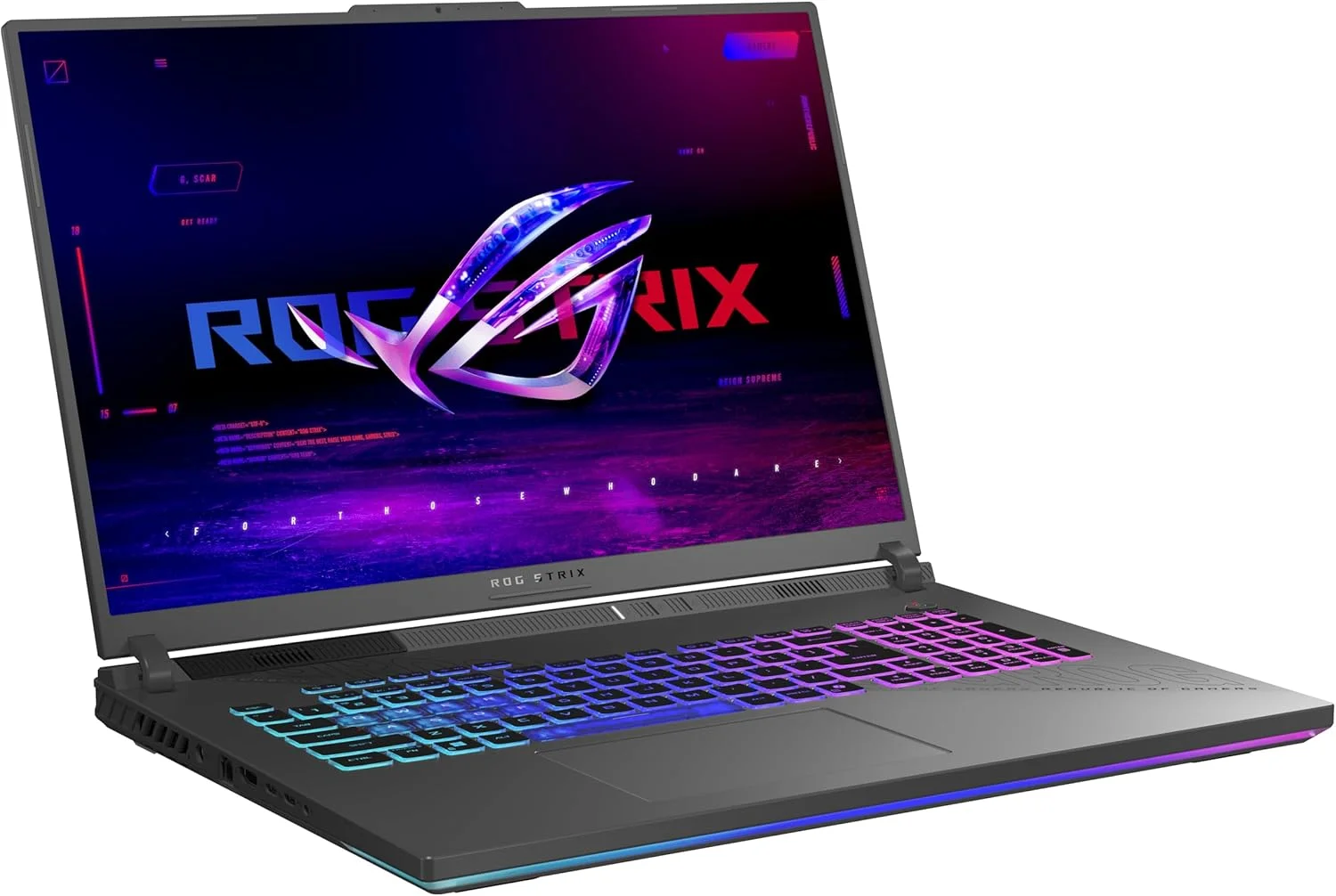 لپ تاپ گیمینگ 18 اینچی ASUS ROG Strix G18 ROG Nebula Display 2.5K 240Hz 3ms با پردازنده AMD Ryzen 9 8940HX، رم 16 گیگابایتی، حافظه SSD 1 ترابایتی و کارت گرافیک NVIDIA GeForce RTX 5070 - خاکستری Eclipse لپ تاپ گیمینگ 18 اینچی ASUS ROG Strix G18 ROG Nebula Display 2.5K 240Hz 3ms با پردازنده AMD Ryzen 9 8940HX، رم 16 گیگابایتی، حافظه SSD 1 ترابایتی و کارت گرافیک NVIDIA GeForce RTX 5070 - خاکستری Eclipse