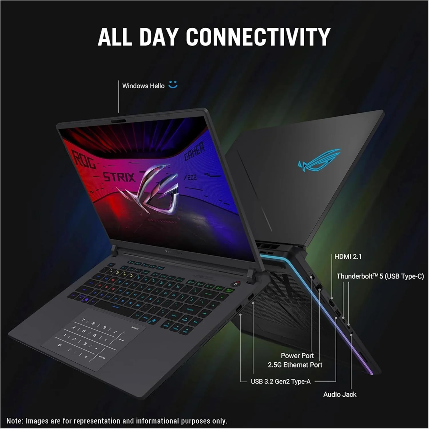 لپ تاپ گیمینگ ایسوس ROG Strix G16، پردازنده Intel Ultra 9-275HX، رم 32 گیگابایت DDR5، حافظه SSD 2 ترابایت PCIe، نمایشگر 16 اینچ 2.5K (2560x1600)، کارت گرافیک Nvidia G-Force RTX 5080، کیبورد Chiclet با نور پس زمینه RGB، ویندوز 11 پرو، خاکستری تیره لپ تاپ گیمینگ ایسوس ROG Strix G16، پردازنده Intel Ultra 9-275HX، رم 32 گیگابایت DDR5، حافظه SSD 2 ترابایت PCIe، نمایشگر 16 اینچ 2.5K (2560x1600)، کارت گرافیک Nvidia G-Force RTX 5080، کیبورد Chiclet با نور پس زمینه RGB، ویندوز 11 پرو، خاکستری تیره