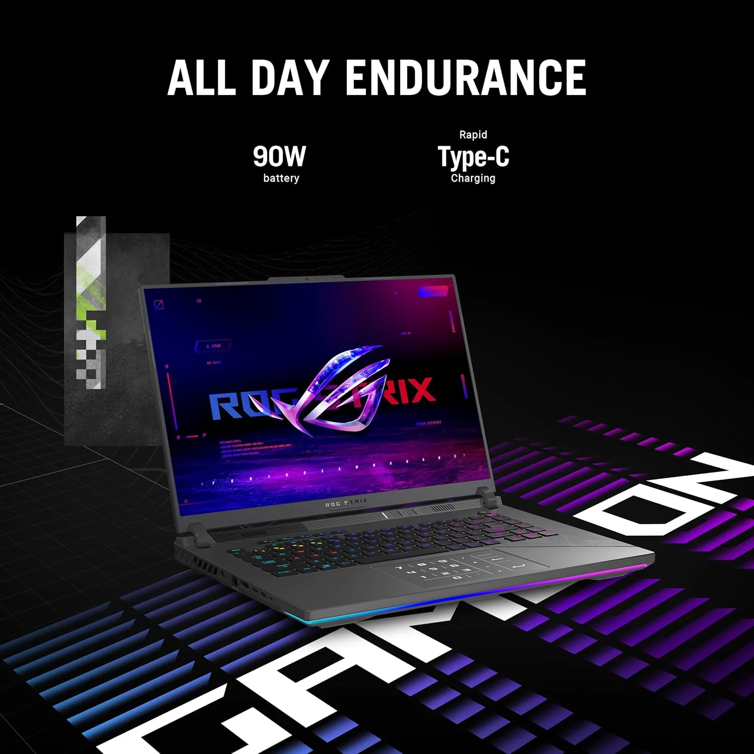 لپ تاپ گیمینگ ایسوس ROG Strix G16 (2024)، 16 اینچ 16:10 QHD 240Hz، GeForce RTX 4070، Intel® Core™ i9-14900HX، 32 گیگابایت DDR5، 1 ترابایت PCIe SSD، Wi-Fi 6E، Windows 11 Pro، G614JIR-XS96 لپ تاپ گیمینگ ایسوس ROG Strix G16 (2024)، 16 اینچ 16:10 QHD 240Hz، GeForce RTX 4070، Intel® Core™ i9-14900HX، 32 گیگابایت DDR5، 1 ترابایت PCIe SSD، Wi-Fi 6E، Windows 11 Pro، G614JIR-XS96