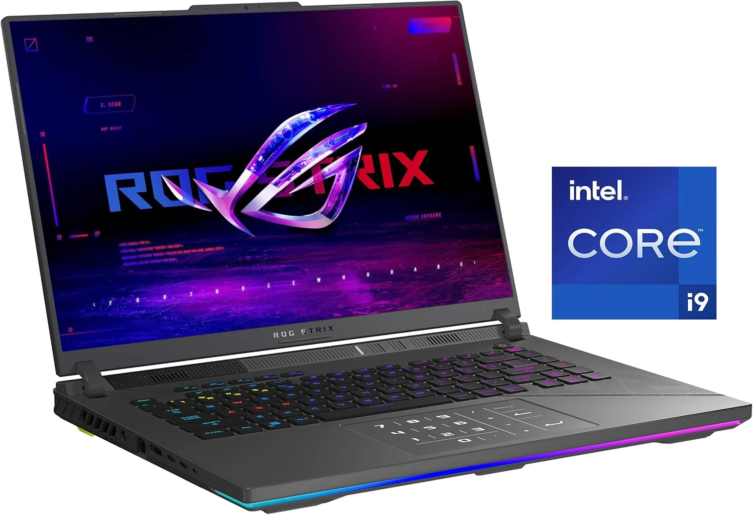 لپ تاپ گیمینگ ایسوس ROG Strix G16 (2024)، 16 اینچ 16:10 QHD 240Hz، GeForce RTX 4070، Intel® Core™ i9-14900HX، 32 گیگابایت DDR5، 1 ترابایت PCIe SSD، Wi-Fi 6E، Windows 11 Pro، G614JIR-XS96 لپ تاپ گیمینگ ایسوس ROG Strix G16 (2024)، 16 اینچ 16:10 QHD 240Hz، GeForce RTX 4070، Intel® Core™ i9-14900HX، 32 گیگابایت DDR5، 1 ترابایت PCIe SSD، Wi-Fi 6E، Windows 11 Pro، G614JIR-XS96