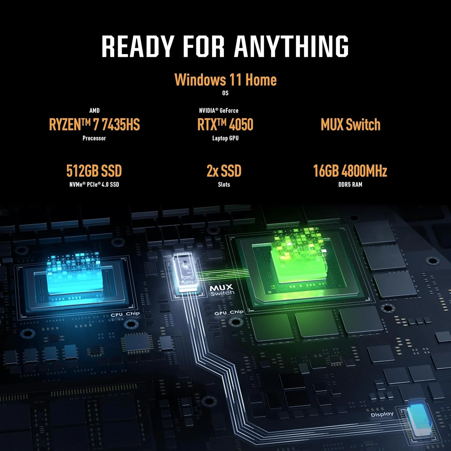 لپ تاپ گیمینگ ایسوس TUF Gaming A15 FA507NUR-LP007W، پردازنده AMD Ryzen™ 7 7435HS، کارت گرافیک NVIDIA® GeForce RTX™ 4050 6GB GDDR6، رم DDR5 16GB، حافظه 512GB، صفحه نمایش 15.6 اینچ، ویندوز هوم، کیبورد انگلیسی-عربی، رنگ Jaeger Gray، دوشاخه برق 2 پین