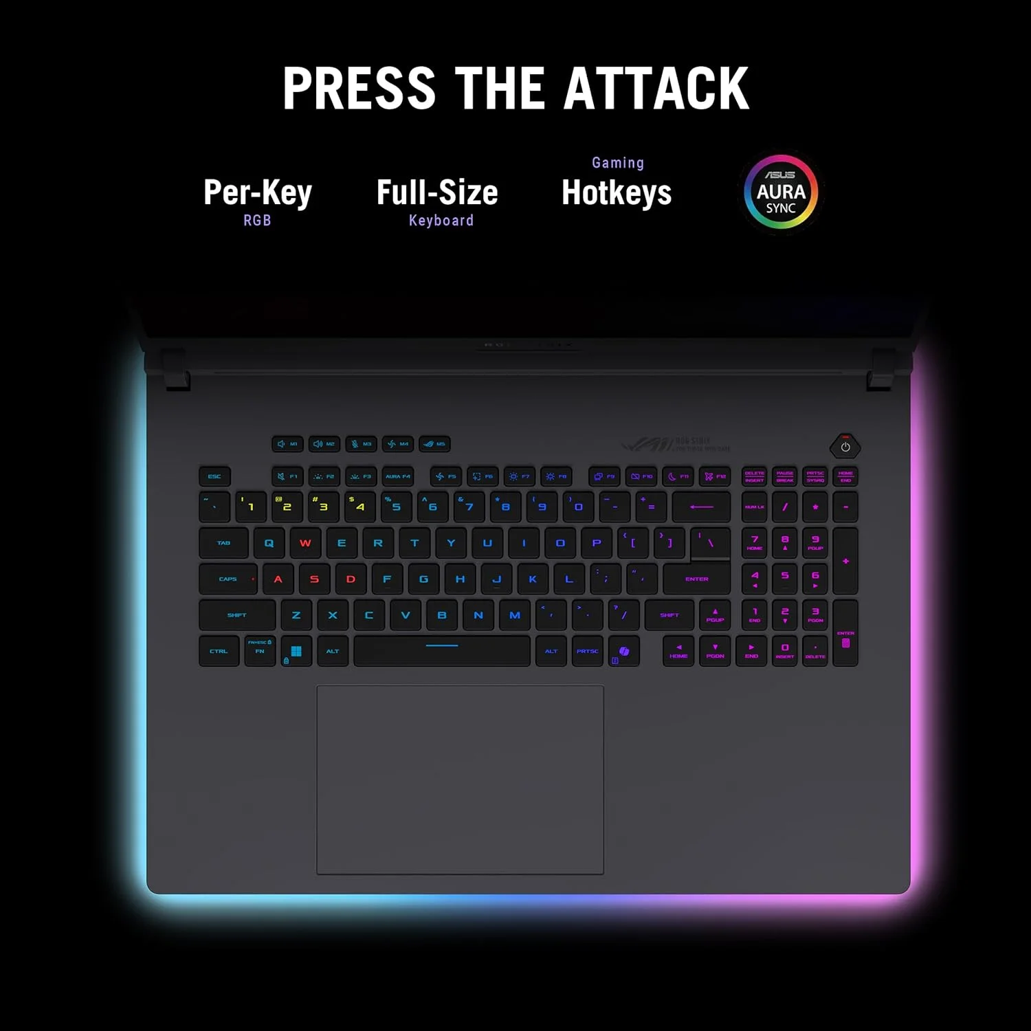لپ تاپ گیمینگ ایسوس ROG Strix G18 (2025)، نمایشگر 18 اینچی ROG Nebula با نسبت تصویر 16:10 و رزولوشن 2.5K و نرخ 240 هرتز/3 میلی‌ثانیه، کارت گرافیک NVIDIA® GeForce RTX™ 5070، پردازنده Intel® Core™ Ultra 9 275HX، حافظه رم 32 گیگابایتی DDR5-5600، حافظه SSD 2 ترابایتی PCIe Gen 4، Wi-Fi 7، ویندوز 11 پرو