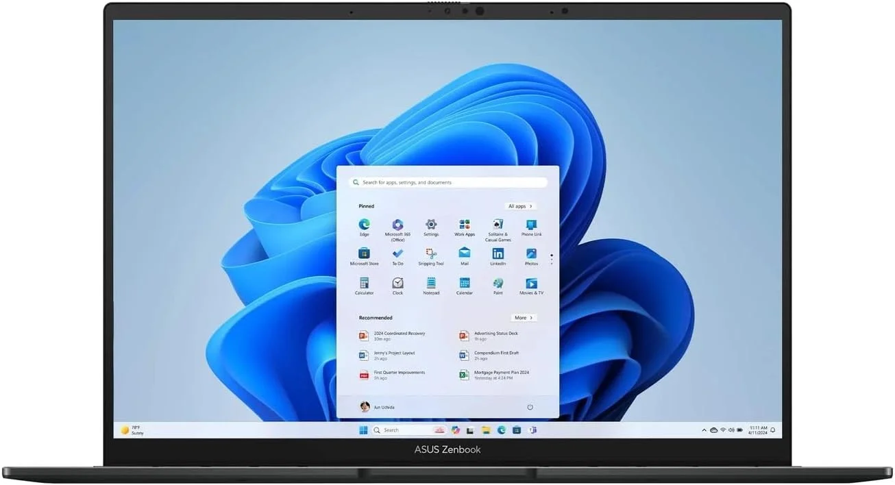 لپ تاپ لمسی 14 اینچی ASUS Zenbook FHD+ OLED - پردازنده Intel Core Ultra 7 255H (تا 5.1 گیگاهرتز) - 16 گیگابایت رم DDR5 - 512 گیگابایت SSD - خاکستری Jasper - ویندوز 11 هوم