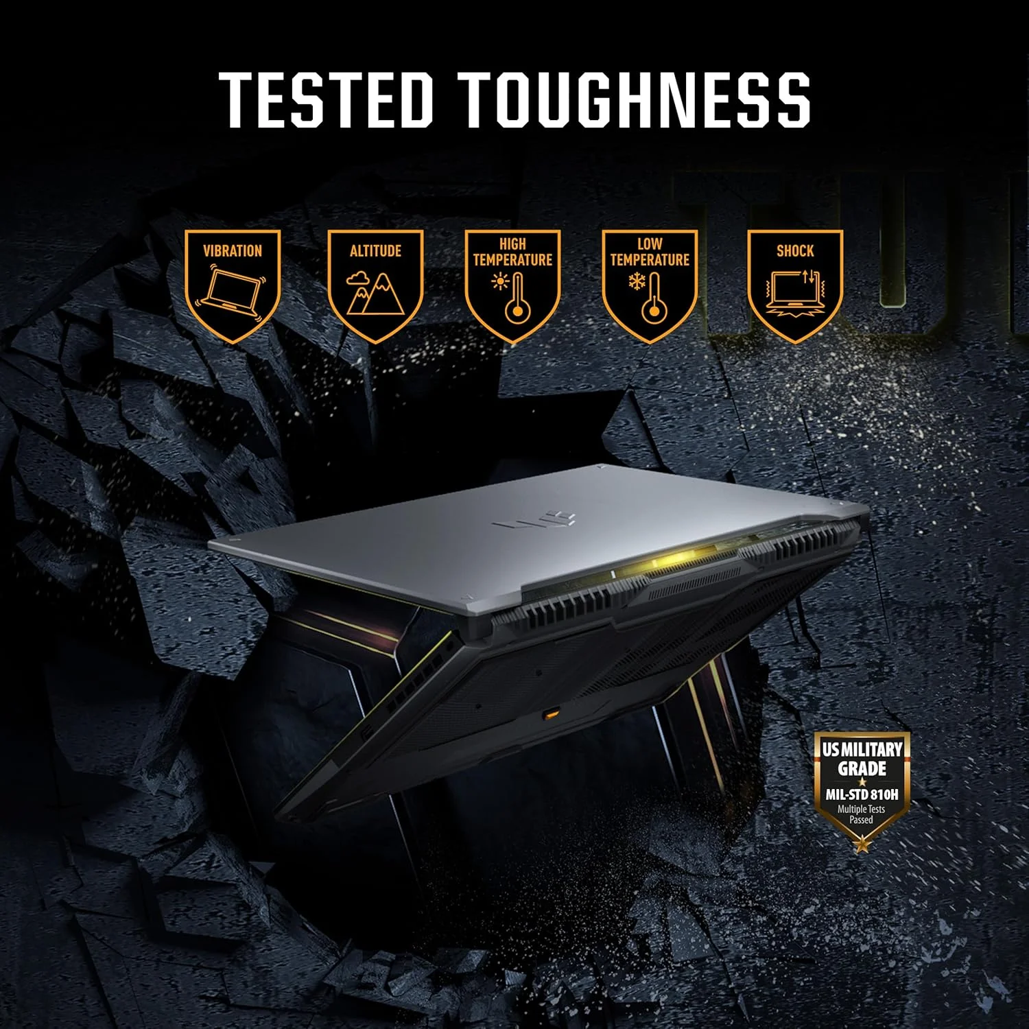 لپ تاپ گیمینگ ایسوس TUF Gaming F16 (FX607VU-RL048)، پردازنده Intel Core 5 210H نسل 14، کارت گرافیک RTX 4050-6GB، صفحه نمایش FHD+ 144Hz، رم 16GB DDR5 | 1TB SSD، ویندوز 11، آفیس 2024، خاکستری مکانیکی