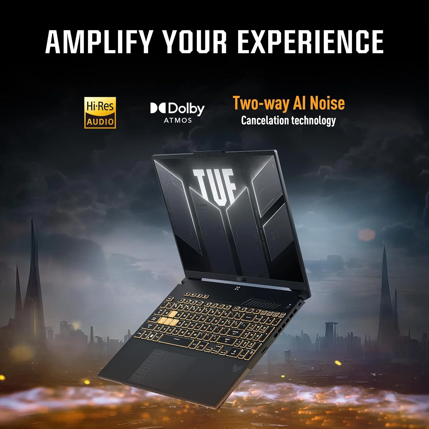 لپ تاپ گیمینگ ایسوس TUF Gaming F16 (FX607VU-RL048)، پردازنده Intel Core 5 210H نسل 14، کارت گرافیک RTX 4050-6GB، صفحه نمایش FHD+ 144Hz، رم 16GB DDR5 | 1TB SSD، ویندوز 11، آفیس 2024، خاکستری مکانیکی