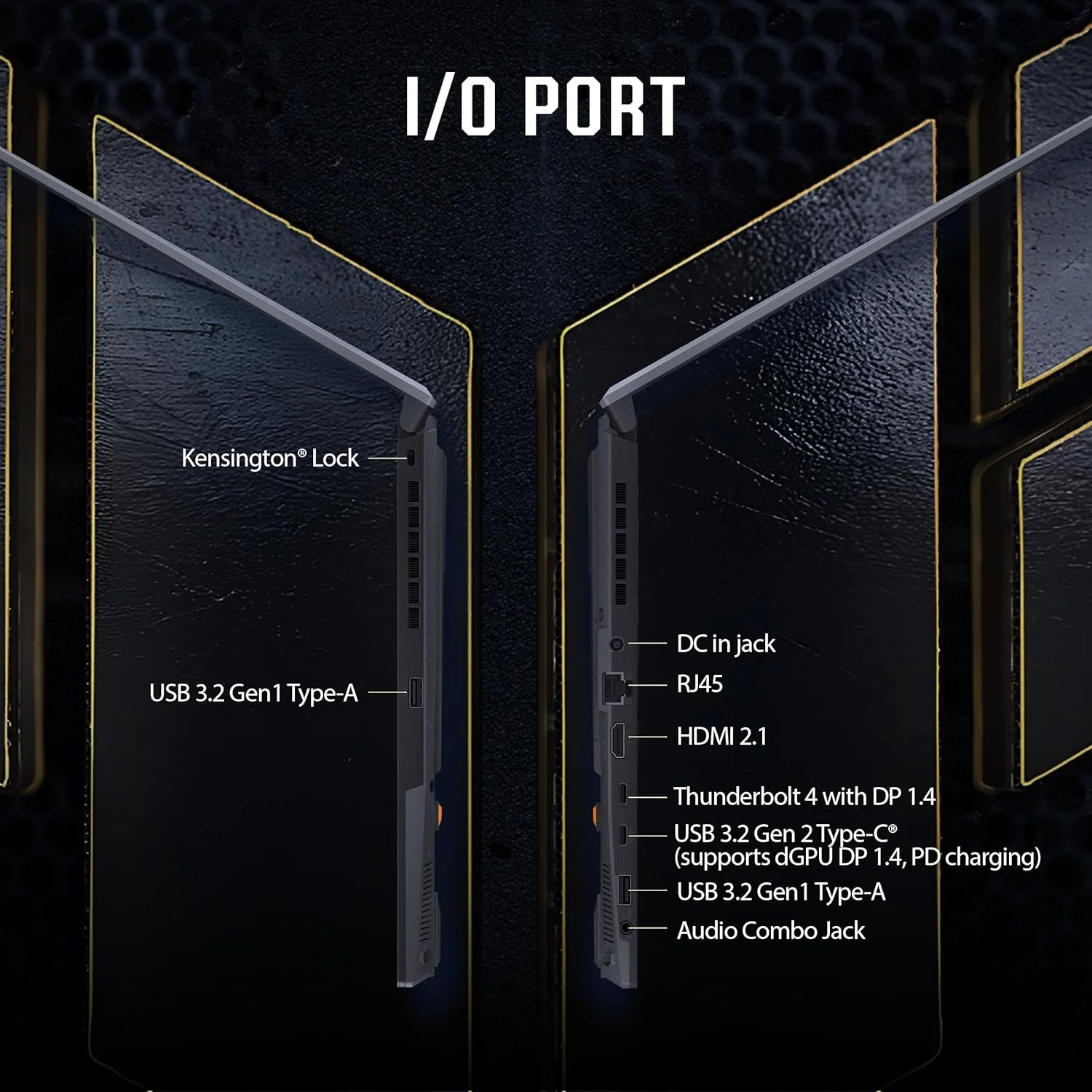 لپ تاپ گیمینگ ایسوس TUF Gaming F16 (FX607VU-RL048)، پردازنده Intel Core 5 210H نسل 14، کارت گرافیک RTX 4050-6GB، صفحه نمایش FHD+ 144Hz، رم 16GB DDR5 | 1TB SSD، ویندوز 11، آفیس 2024، خاکستری مکانیکی