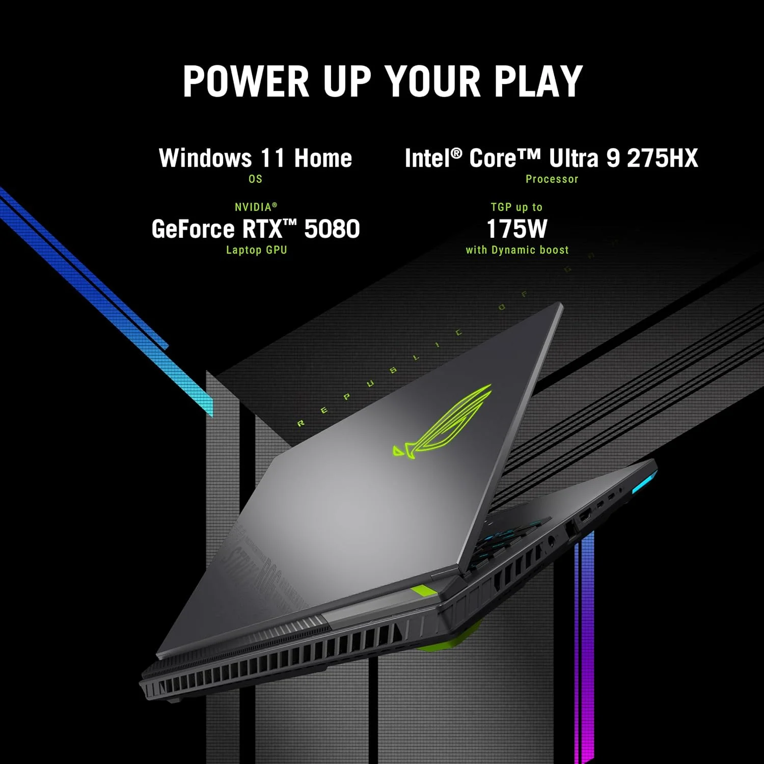 لپ تاپ گیمینگ ایسوس ROG Strix G18 G815LW-S9033W، پردازنده Intel CORE ULTRA 9 275HX/32GB رم/1TB SSD PCIE G4/کارت گرافیک NVIDIA RTX5080/16GB GDDR7/ویندوز 11 هوم/صفحه نمایش 18 اینچ/کیبورد انگلیسی-عربی/رنگ خاکستری لپ تاپ گیمینگ ایسوس ROG Strix G18 G815LW-S9033W، پردازنده Intel CORE ULTRA 9 275HX/32GB رم/1TB SSD PCIE G4/کارت گرافیک NVIDIA RTX5080/16GB GDDR7/ویندوز 11 هوم/صفحه نمایش 18 اینچ/کیبورد انگلیسی-عربی/رنگ خاکستری