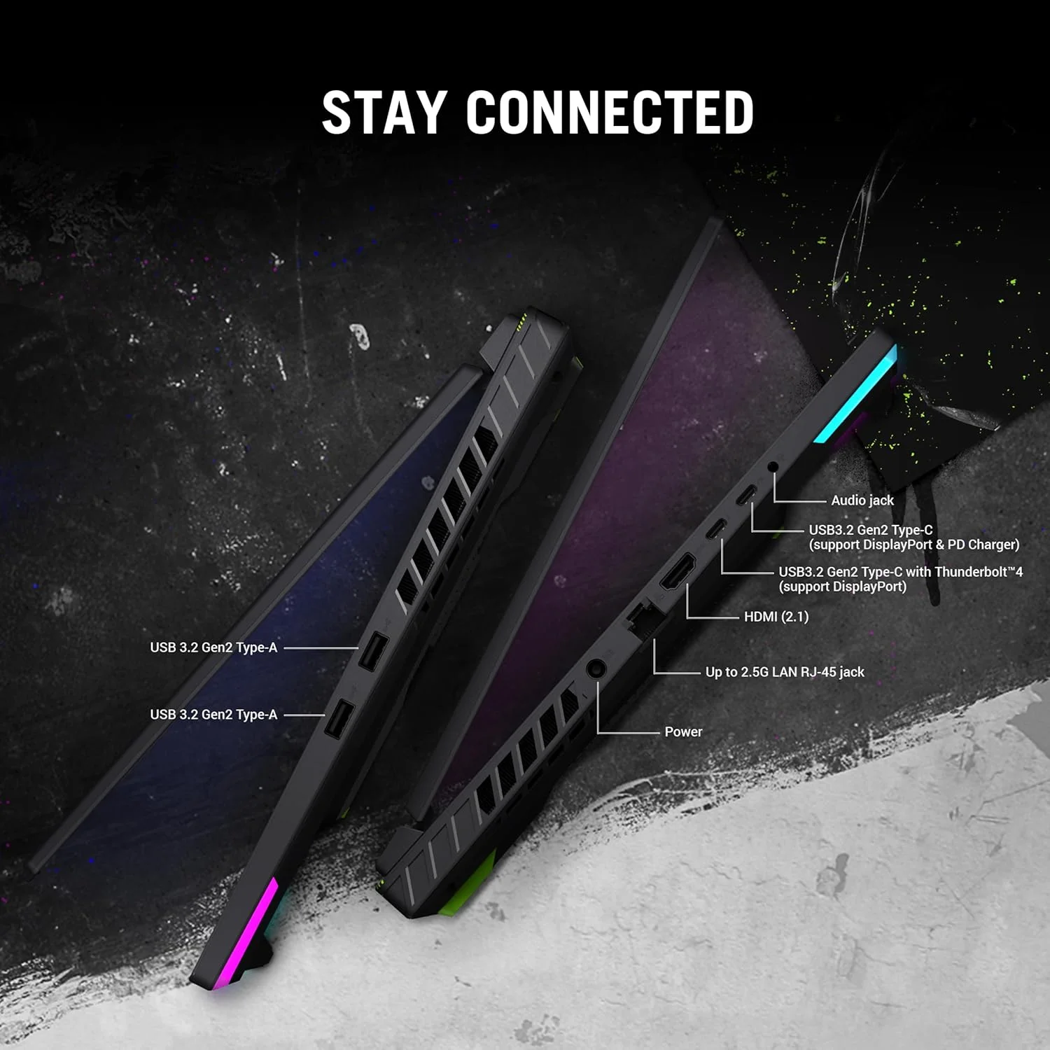 لپ تاپ گیمینگ ROG Strix G16 G614JVR-I9161G نسل 14 اینتل Core i9-14900HX/ رم 16 گیگابایت/ SSD 1 ترابایت/ NVIDIA GeForce RTX 4060 8GB/ صفحه نمایش 16 اینچ FHD+ 165Hz/ ویندوز 11 Home/ نورپردازی 4-Zone RGB - خاکستری تیره - 2 سال گارانتی بین المللی