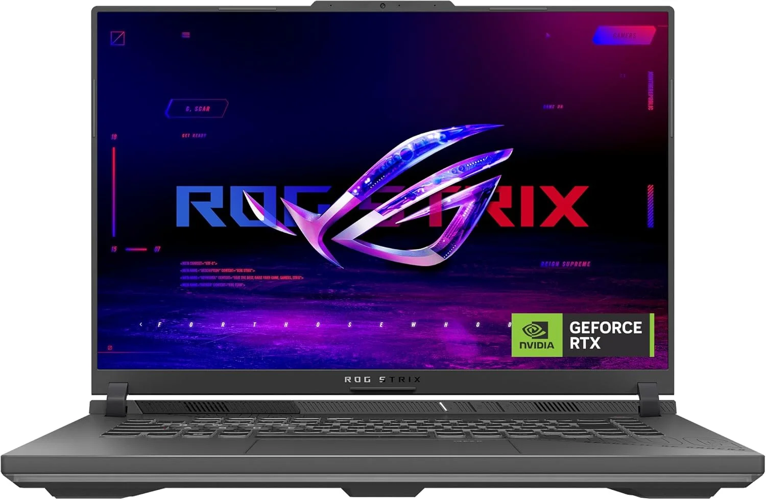 لپ تاپ گیمینگ ایسوس ROG Strix G16 (2025) G614 | NVIDIA RTX 5060 8GB | AMD Ryzen 9 8940HX | رم 16 گیگابایت | SSD 1 ترابایت | نمایشگر 16 اینچ 240 هرتز (2560 x 1600) | ویندوز 11 هوم [G614PM-G161W]