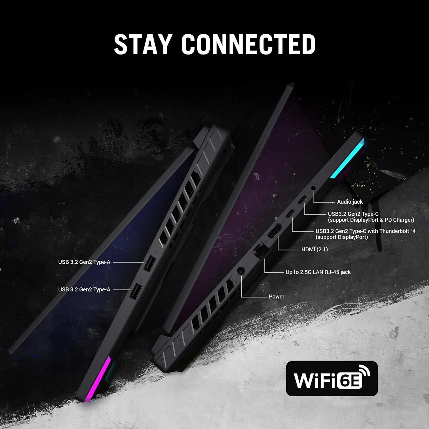 لپ تاپ گیمینگ ایسوس ROG Strix G16 با صفحه نمایش 16 اینچی FHD+ 165Hz (پردازنده Intel 13th Gen Core i7-13650H، رم 64GB DDR5، حافظه 2TB PCIe SSD، کارت گرافیک Gece RTX 4060 8GB) نور پس زمینه RGB، Thunderbolt 4، Wi-Fi 6E، کابل IST، ویندوز 11 Home - 2023 Eclipse Gray لپ تاپ گیمینگ ایسوس ROG Strix G16 با صفحه نمایش 16 اینچی FHD+ 165Hz (پردازنده Intel 13th Gen Core i7-13650H، رم 64GB DDR5، حافظه 2TB PCIe SSD، کارت گرافیک Gece RTX 4060 8GB) نور پس زمینه RGB، Thunderbolt 4، Wi-Fi 6E، کابل IST، ویندوز 11 Home - 2023 Eclipse Gray