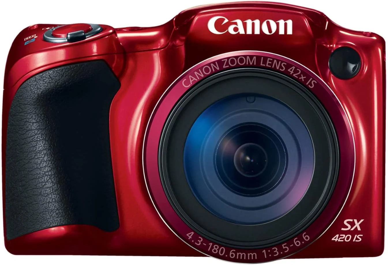 دوربین دیجیتال کانن PowerShot SX420 با زوم اپتیکال 42 برابر - دارای Wi-Fi و NFC (قرمز)
