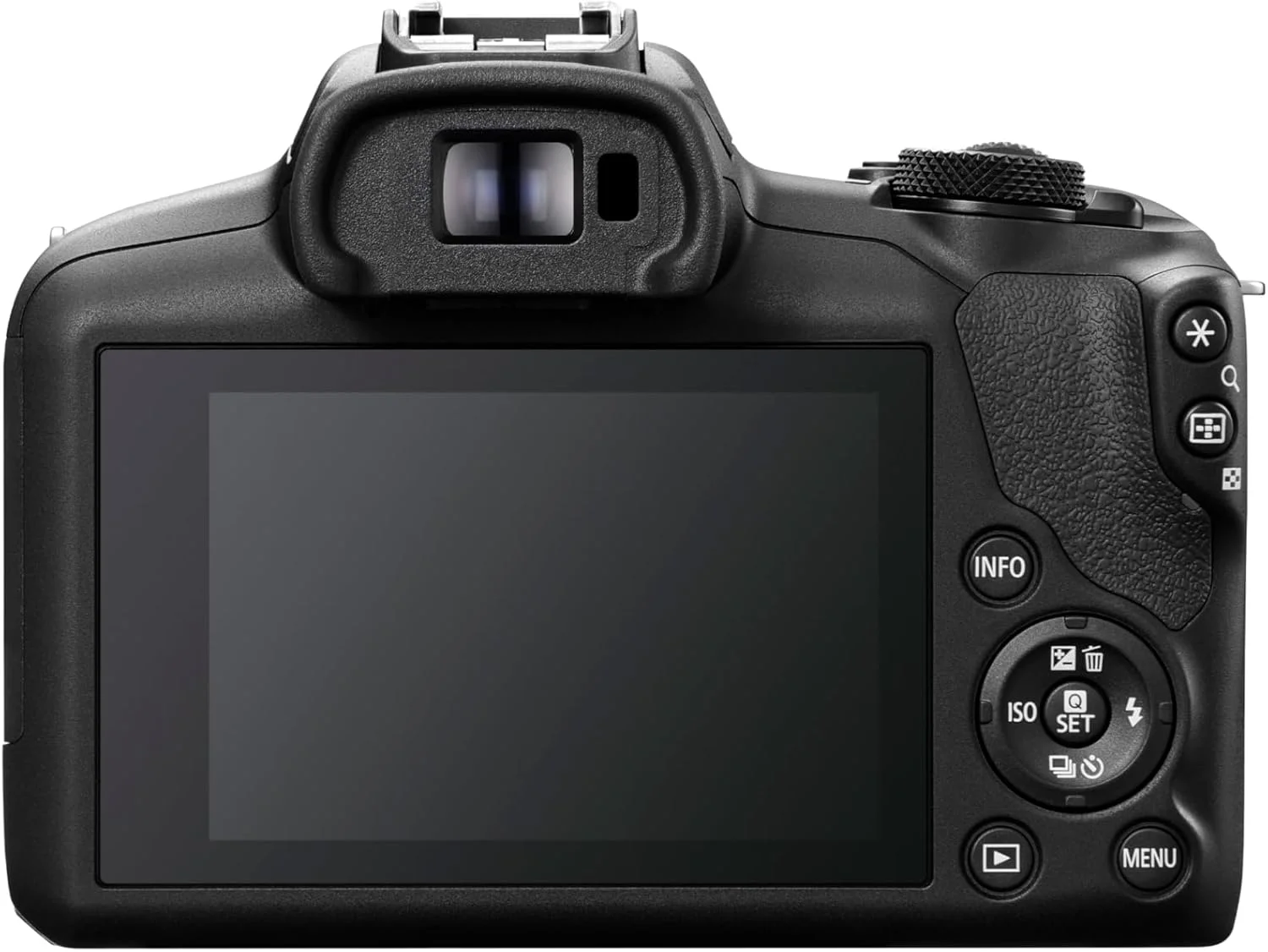 دوربین دیجیتال بدون آینه Canon EOS R100 + لنز RF-S 18-45 mm F4.5-6.3 IS STM + کیت مسافرتی + کیف دوربین + کارت SD 64 گیگابایتی (دوربین فیلمبرداری 4K، تثبیت کننده تصویر، حلقه کنترل لنز، WLAN) مشکی