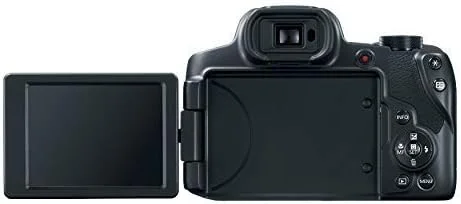 دوربین دیجیتال کانن Powershot SX70 با حسگر 20.3 مگاپیکسل، لنز زوم اپتیکال 65 برابر، فیلمبرداری 4K و صفحه نمایش LCD 3 اینچی چرخان (مشکی)